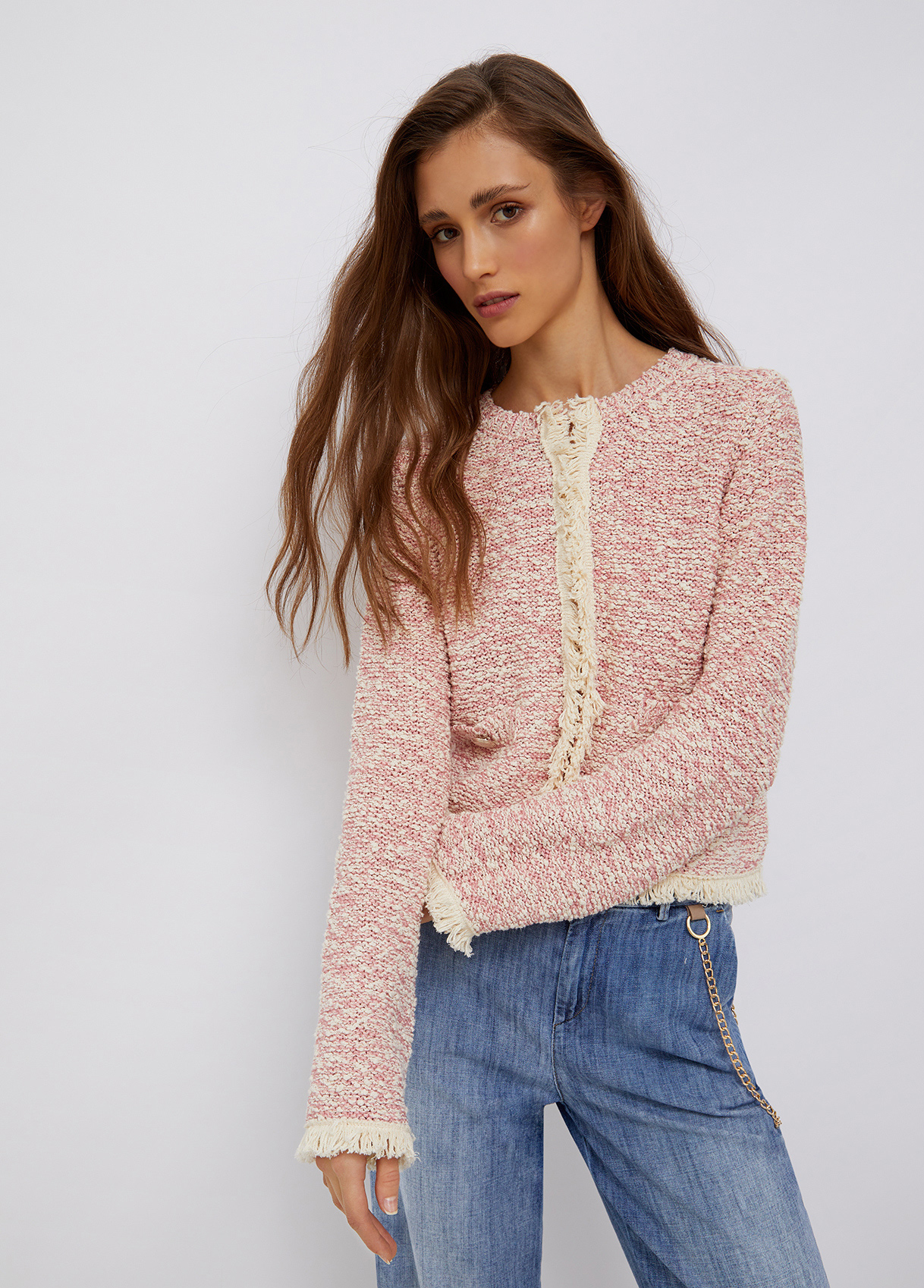 boucle knit jacket