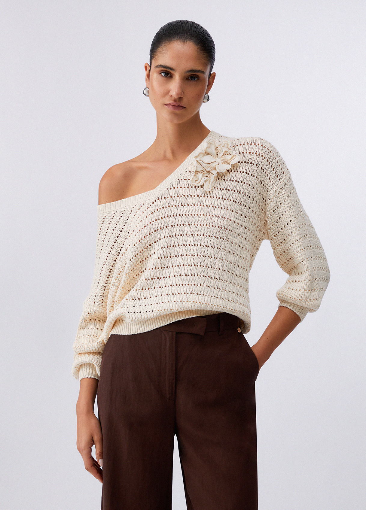 Liu Jo Jumper With Openwork Embroidery