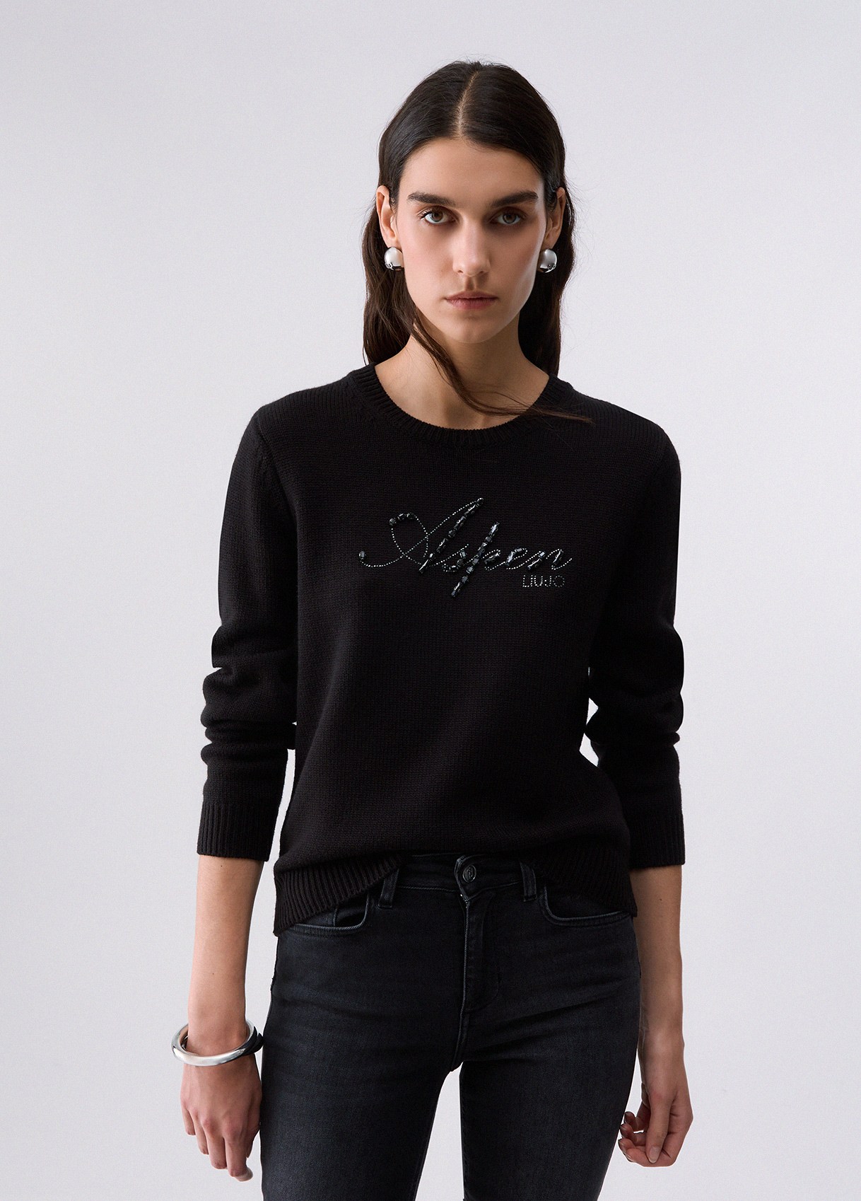 Liu Jo Sweater With Jewel Embroidery