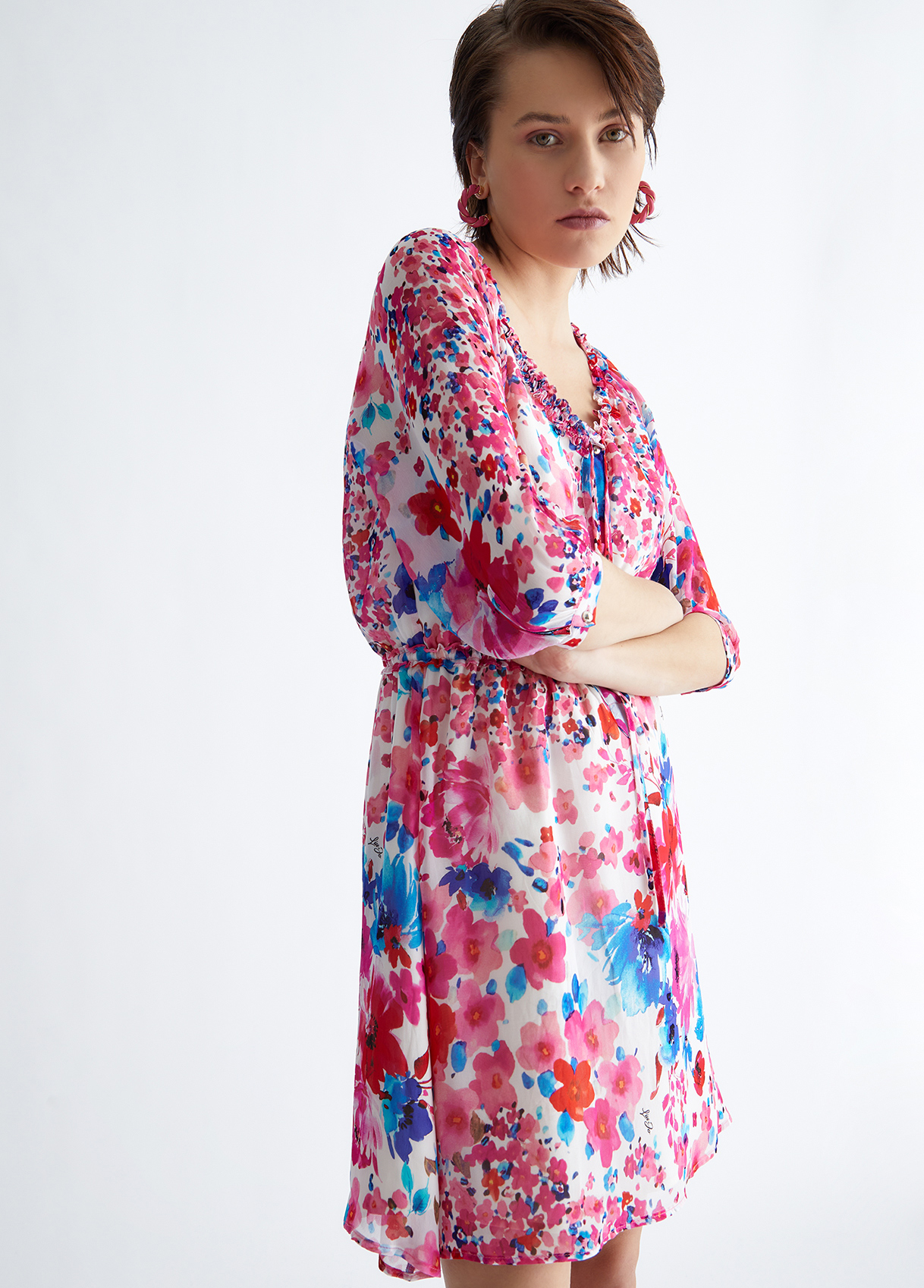 Liujo Robe À Fleurs Écoconçue