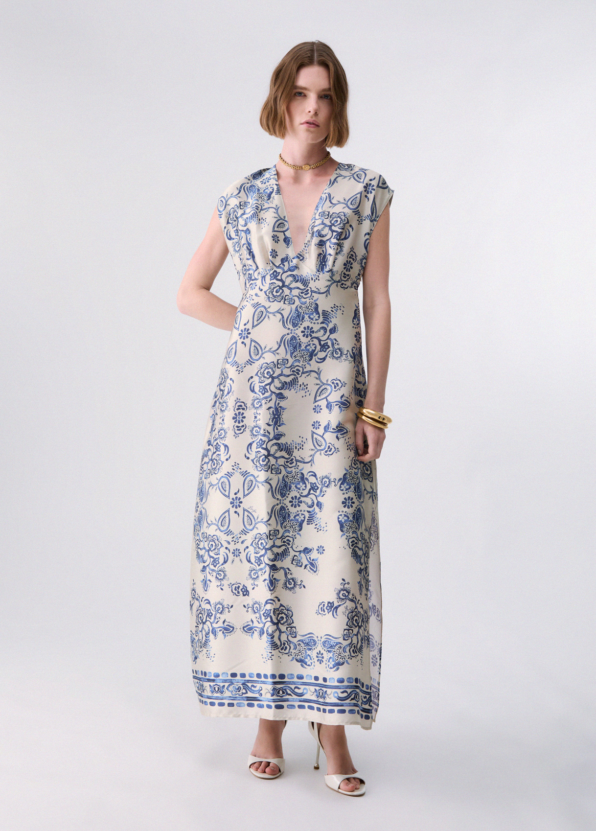 Liu Jo Long Foulard-print Dress