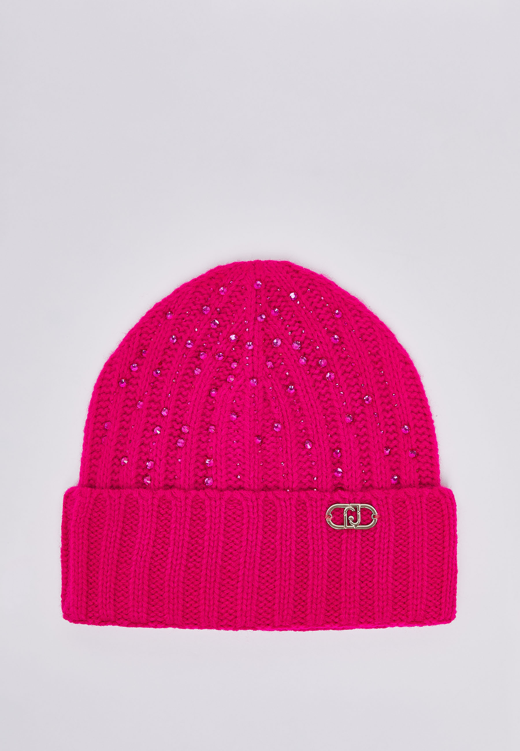 Liu Jo Knit Hat With Rhinestones