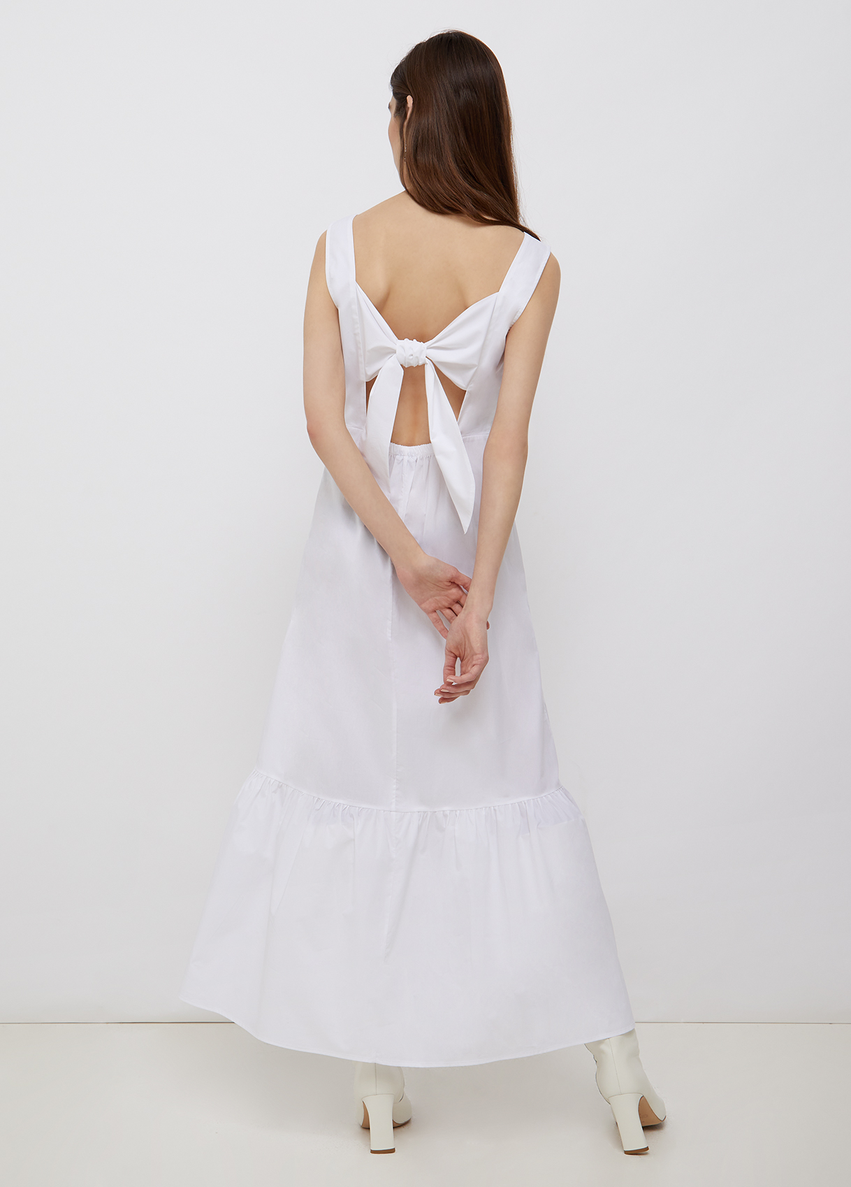 Long-line poplin dress white Liu Jo - large
