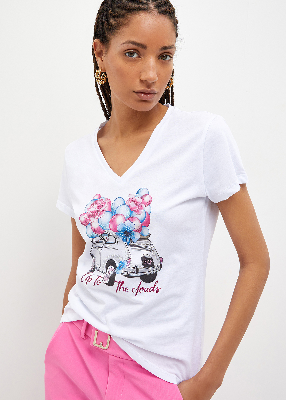 Liujo T-shirt Avec Imprimé Ballon&car