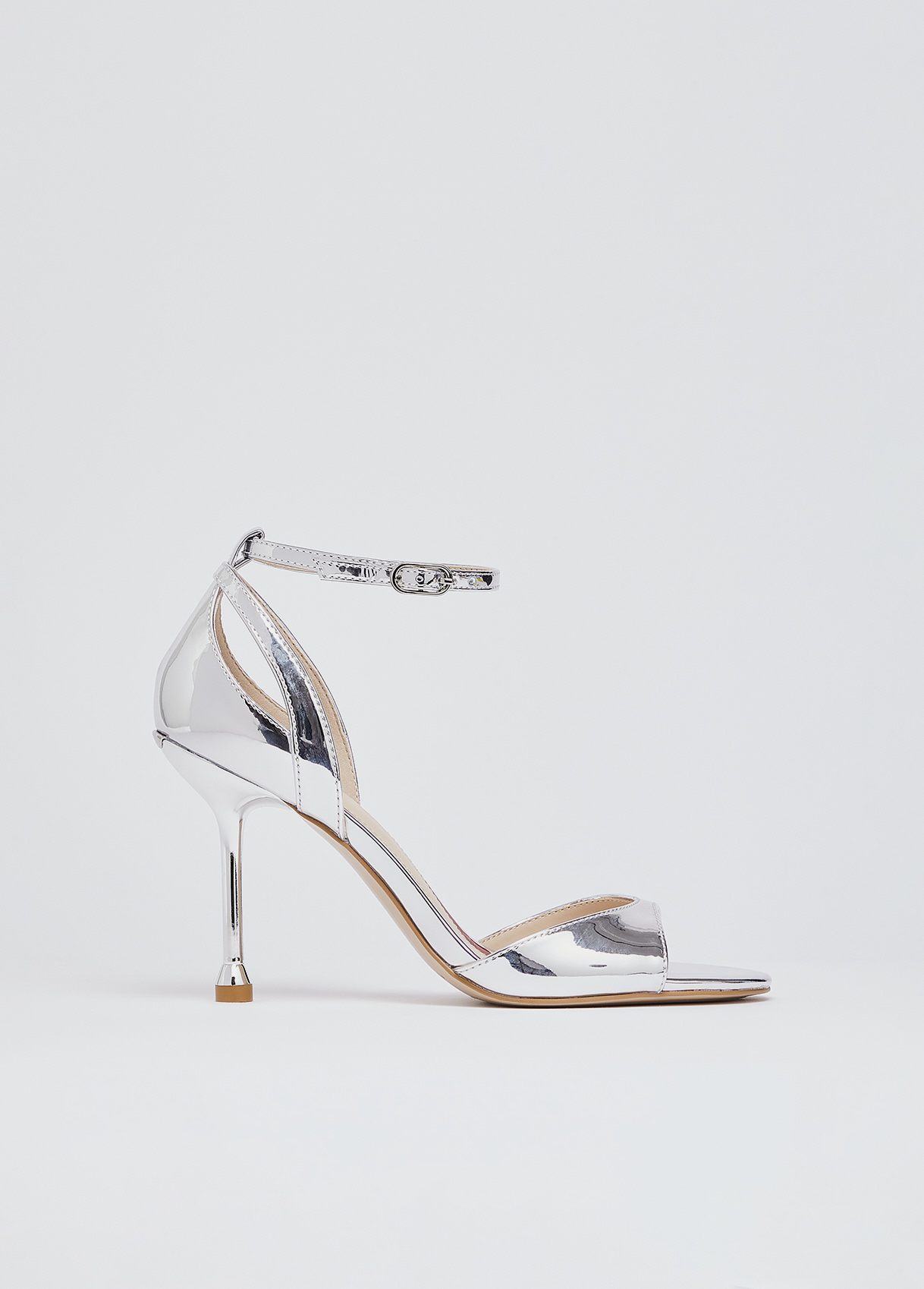 Liu Jo Mirrored Laminated Heeled Sandals