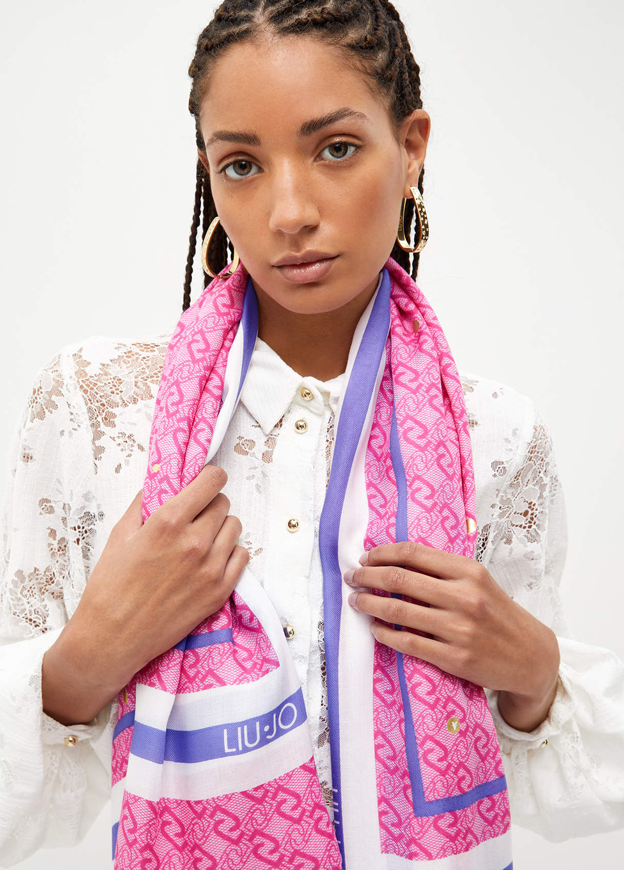 Liujo Foulard À Logo Jacquard