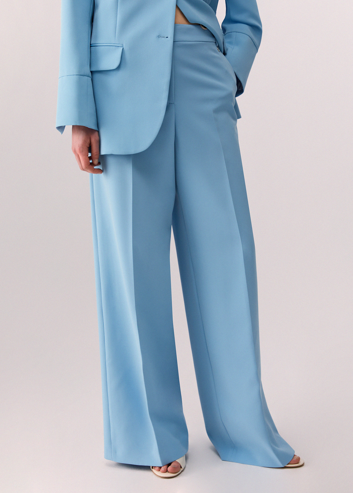 Liu Jo Palazzo Trousers With Double Waistband
