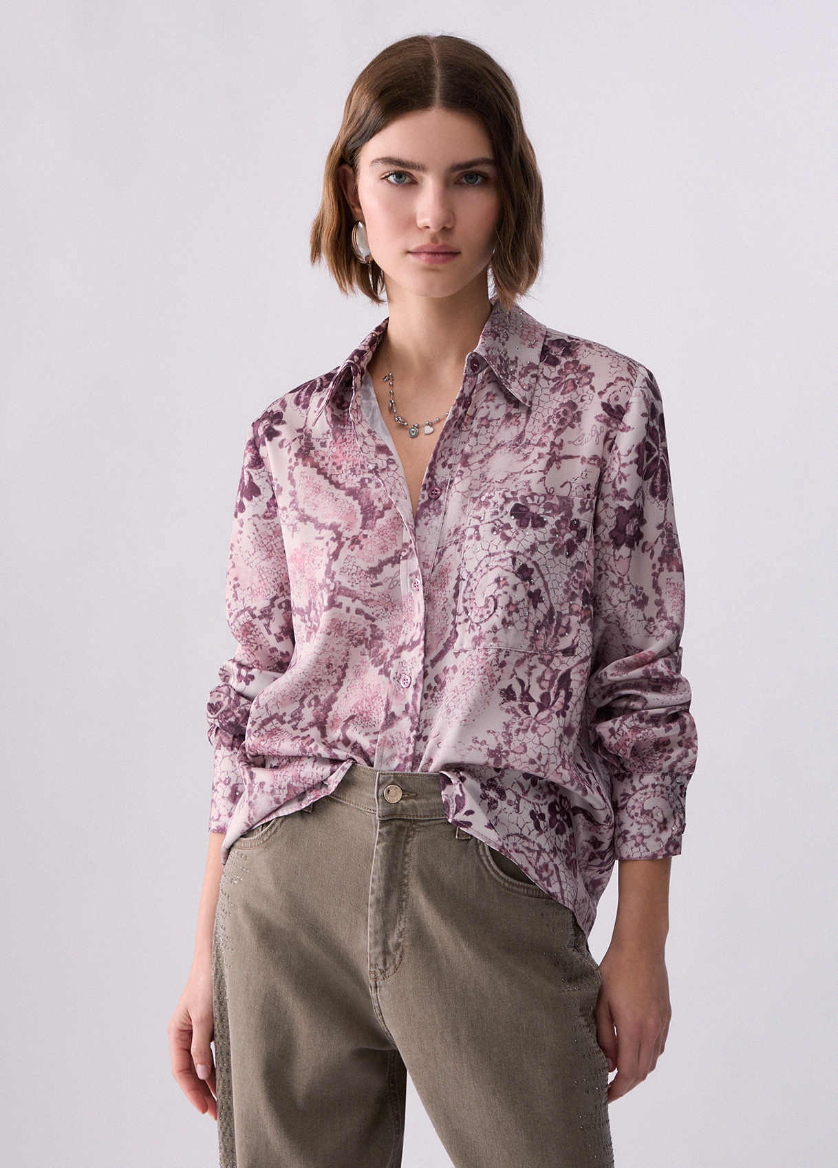 Liu Jo Printed Twill Shirt