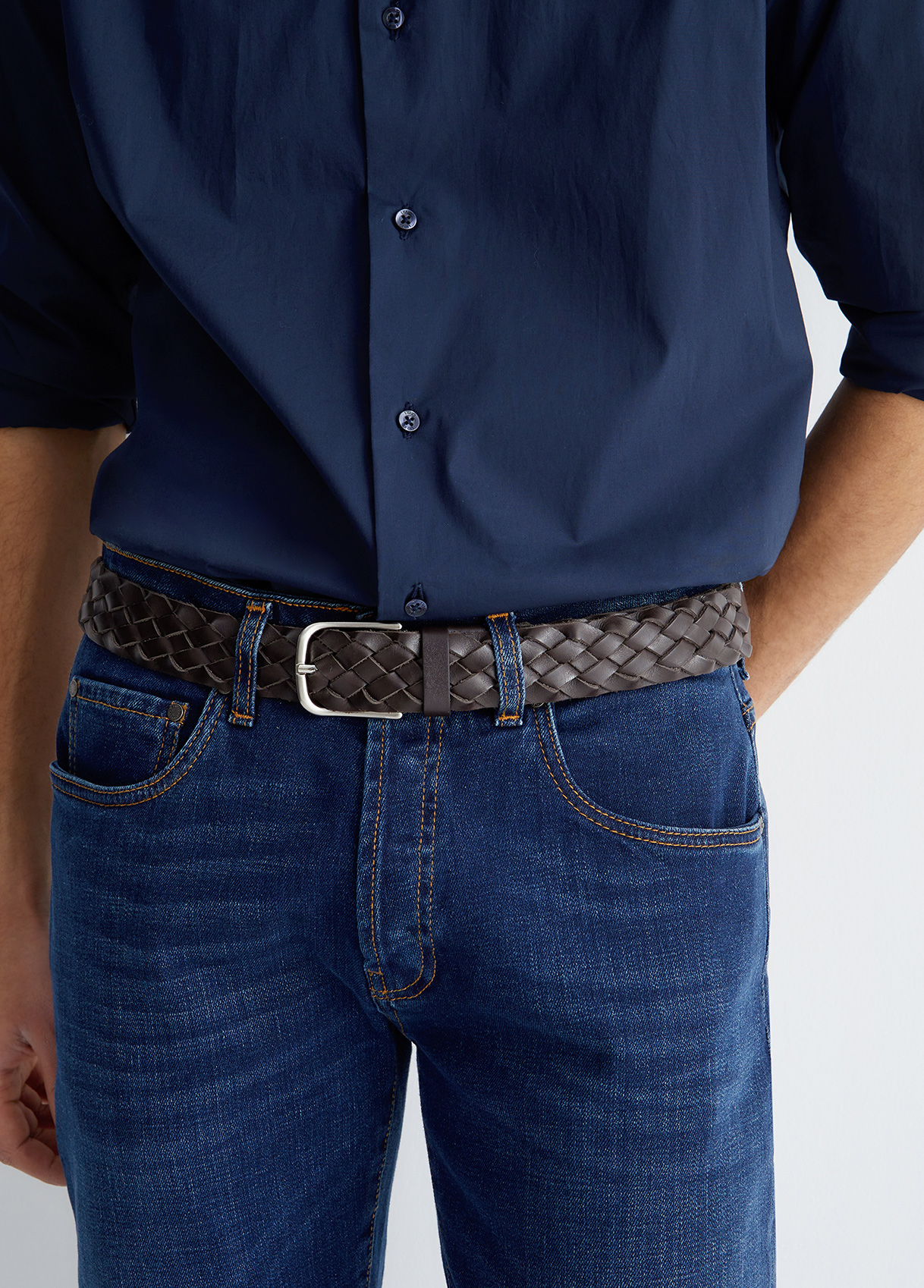 Liujo Ceinture Tressée En Cuir