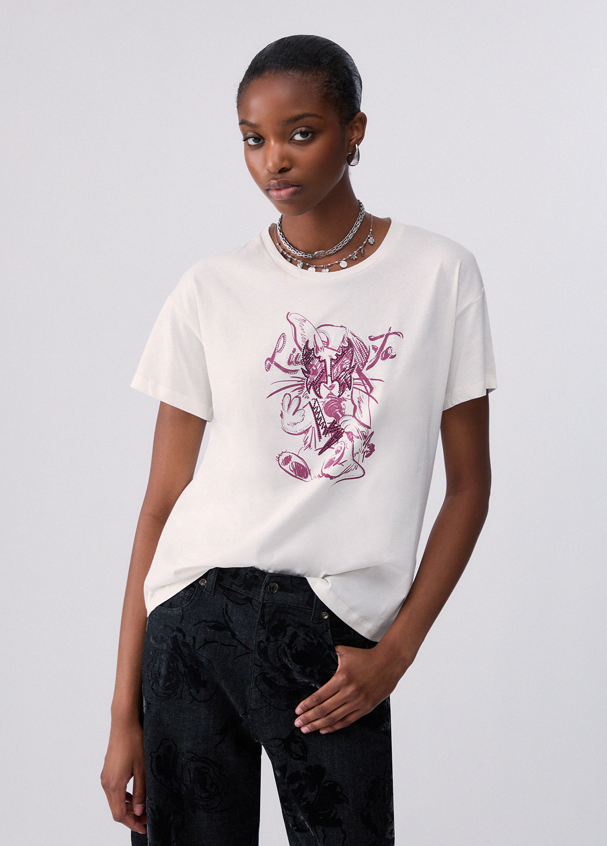 Liu Jo Raccoon Rock T-shirt