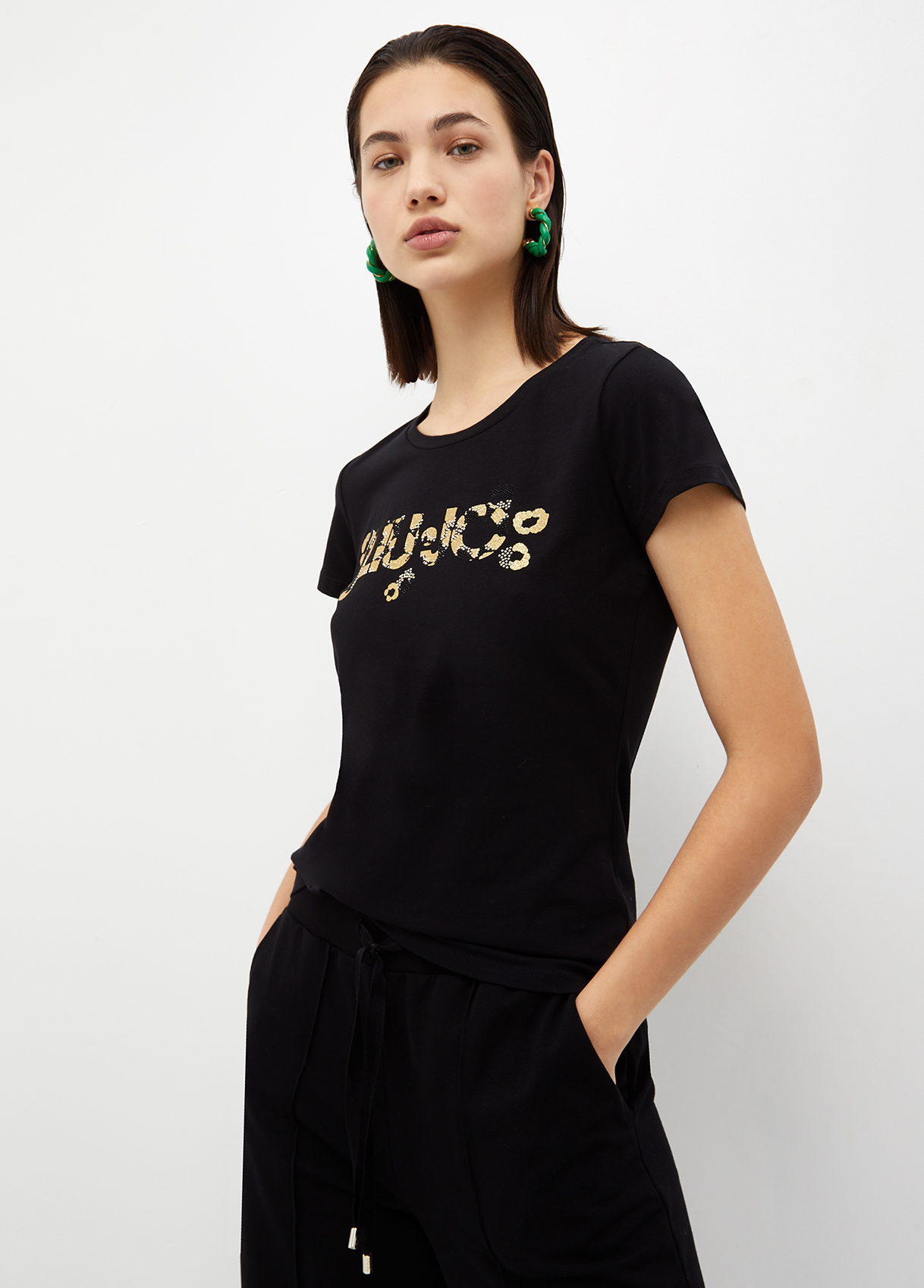 Liujo T-shirt Avec Logo Et Strass