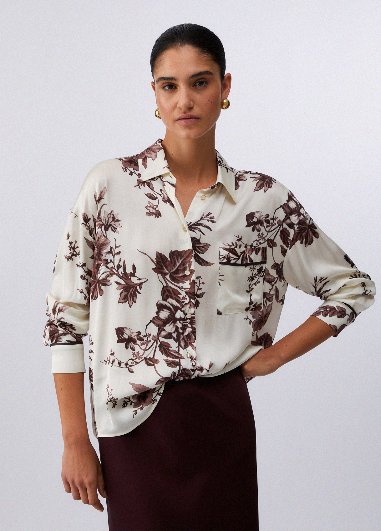 Liu Jo Printed Satin Shirt