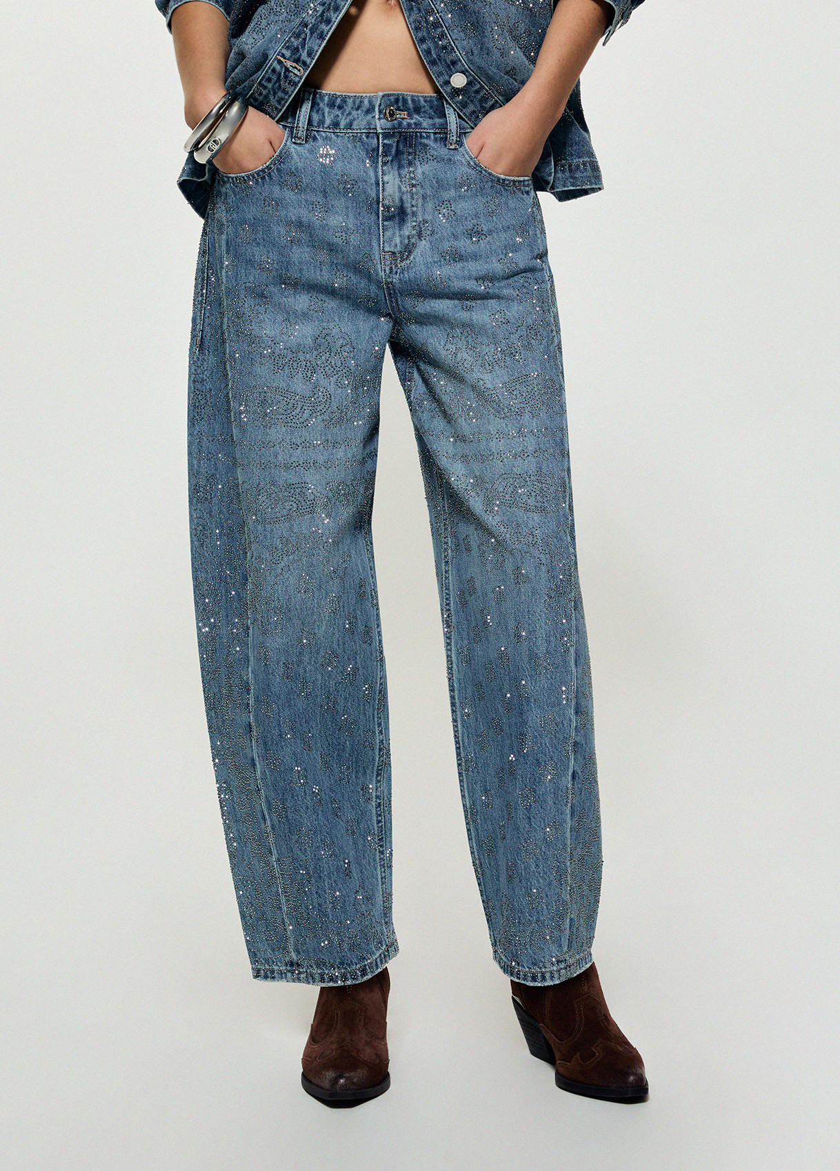 Liu Jo Jeans Ballon Avec Strass Liu Jo Jeans Ballon Avec Strass