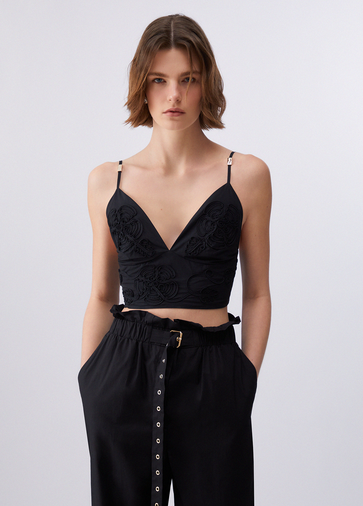 Liu Jo Poplin Top With Embroidery