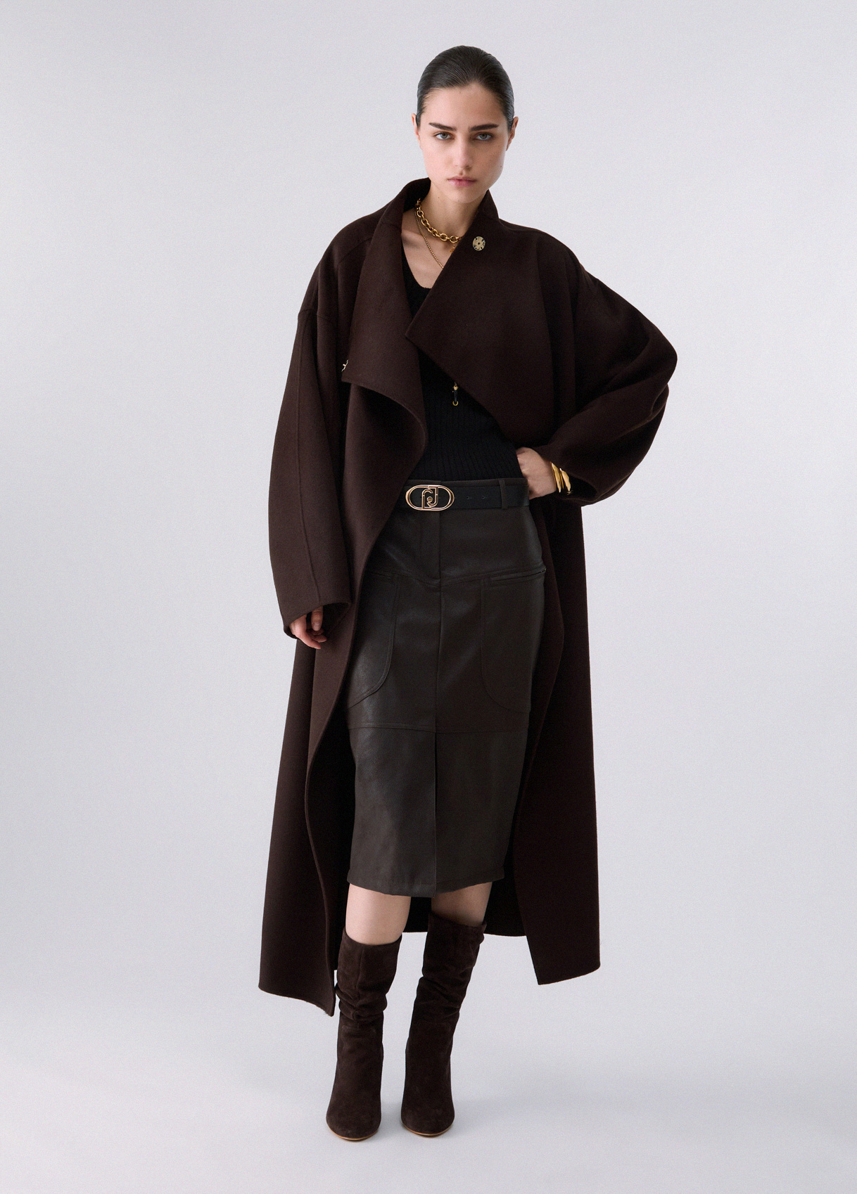 Liu Jo Manteau Oversize En Laine Liu Jo Manteau Oversize En Laine