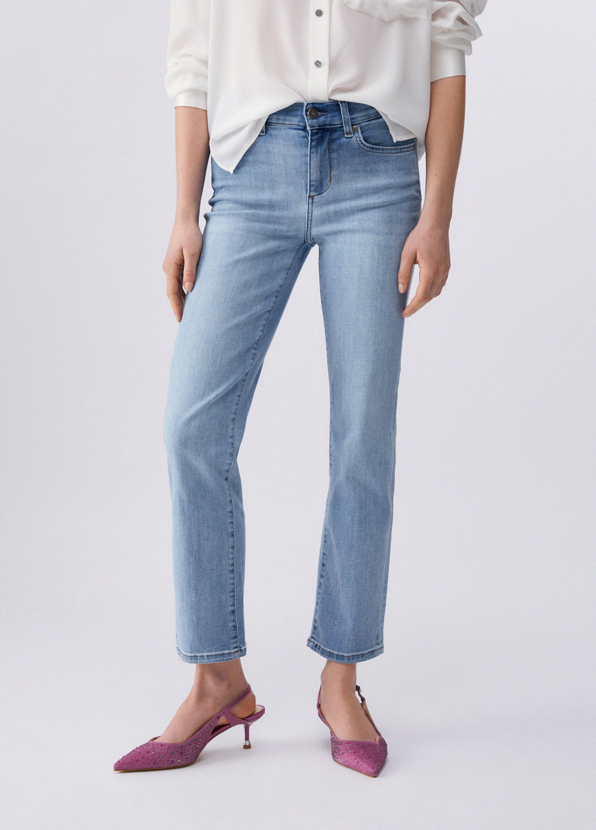 Liu Jo Straight Cropped Jeans