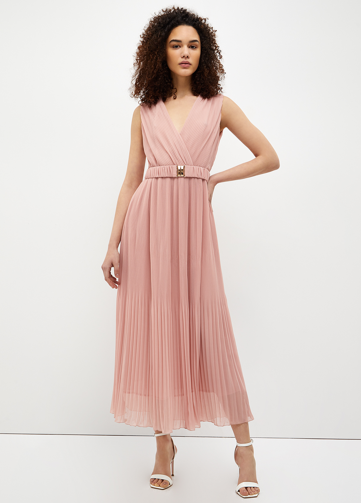 Liujo Robe Plissée En Georgette