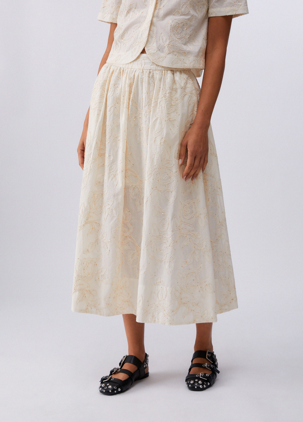 Liu Jo Embroidered Muslin Skirt
