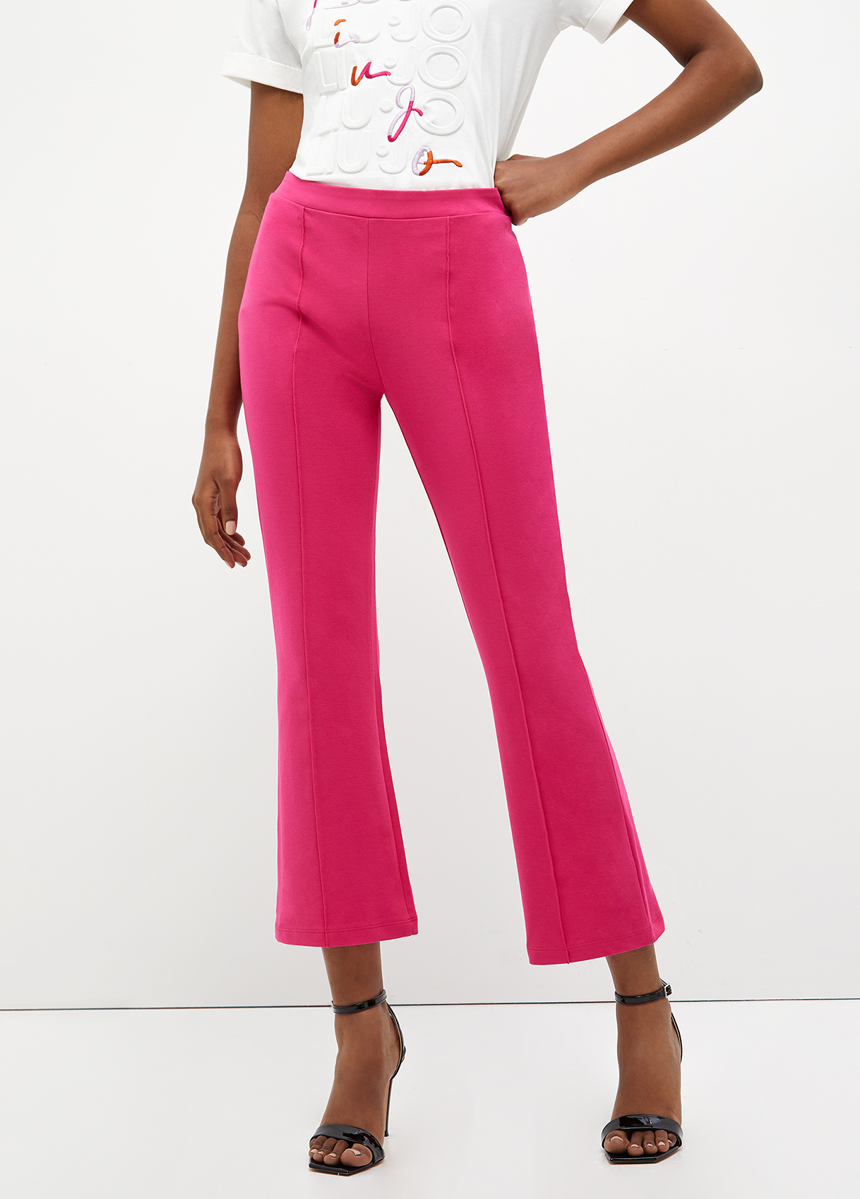 Liujo Pantalon En Coton Molletonné Écoconçu