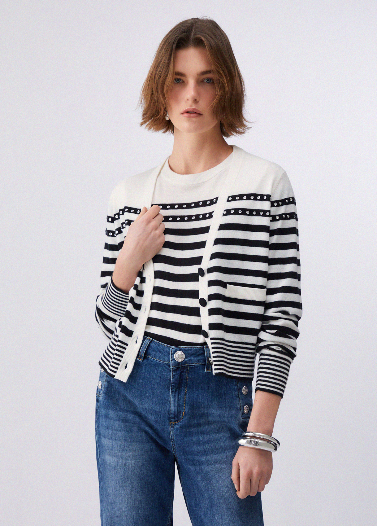Liu Jo Striped Cardigan