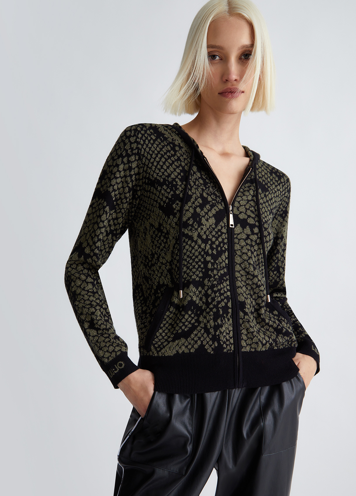 Liujo Pull Jacquard Écoconçu Avec Zip