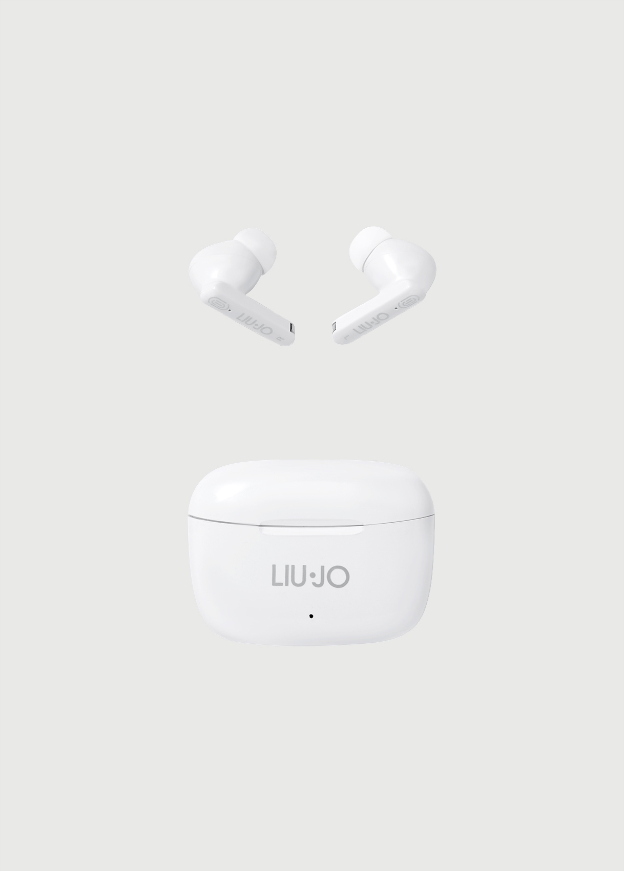 White wireless headphones