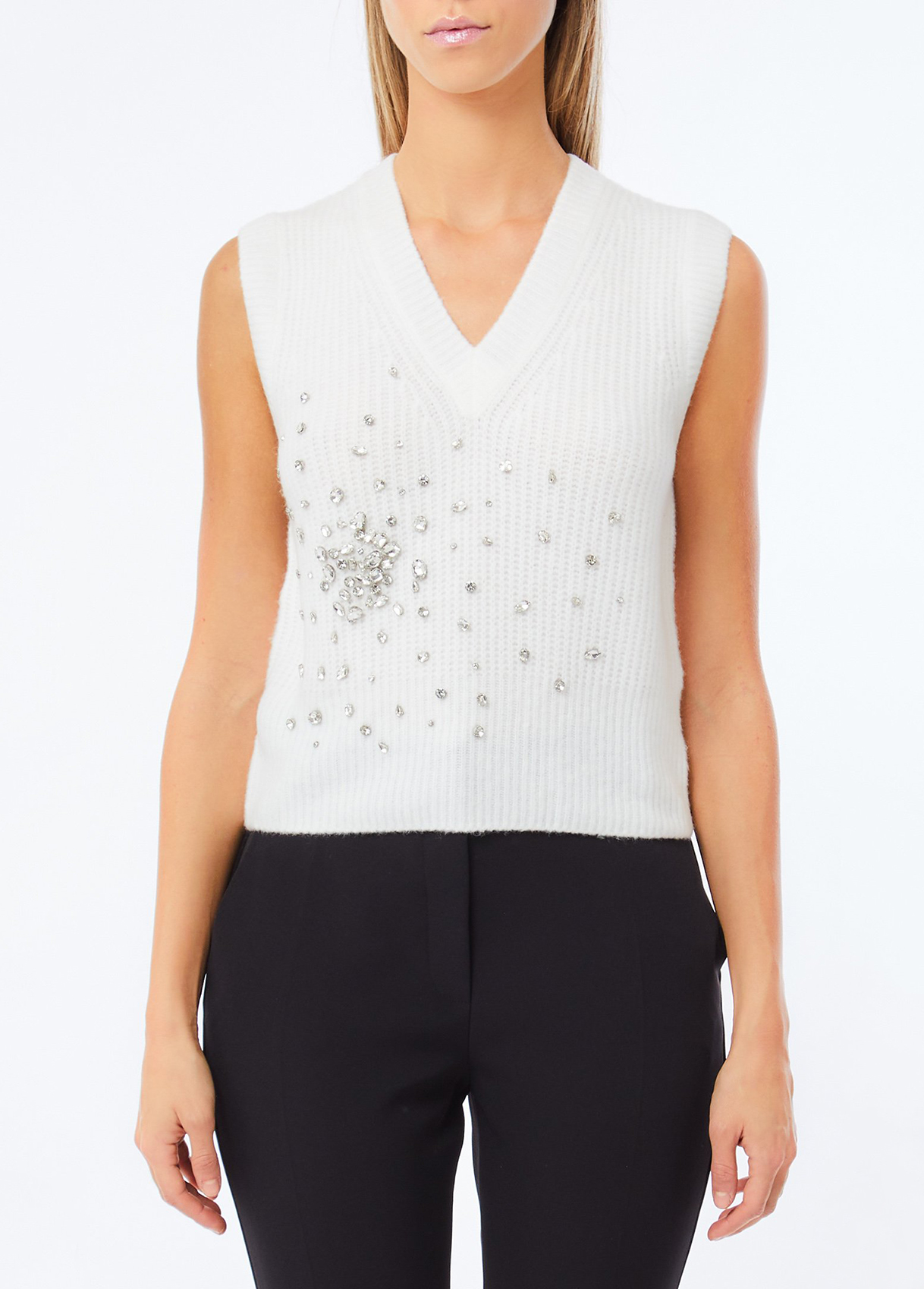 Liu Jo Top En Laine Avec Strass