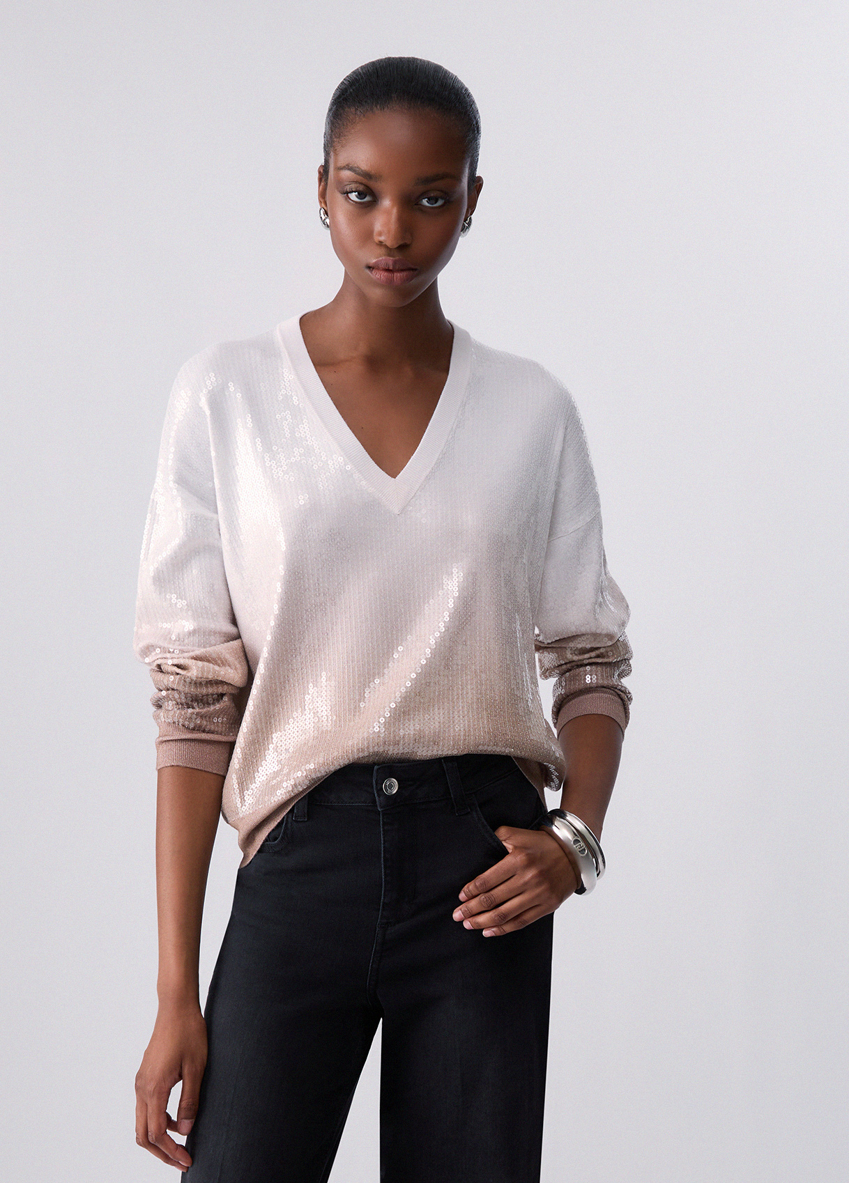 Liu Jo Dégradé Sweater With Sequins