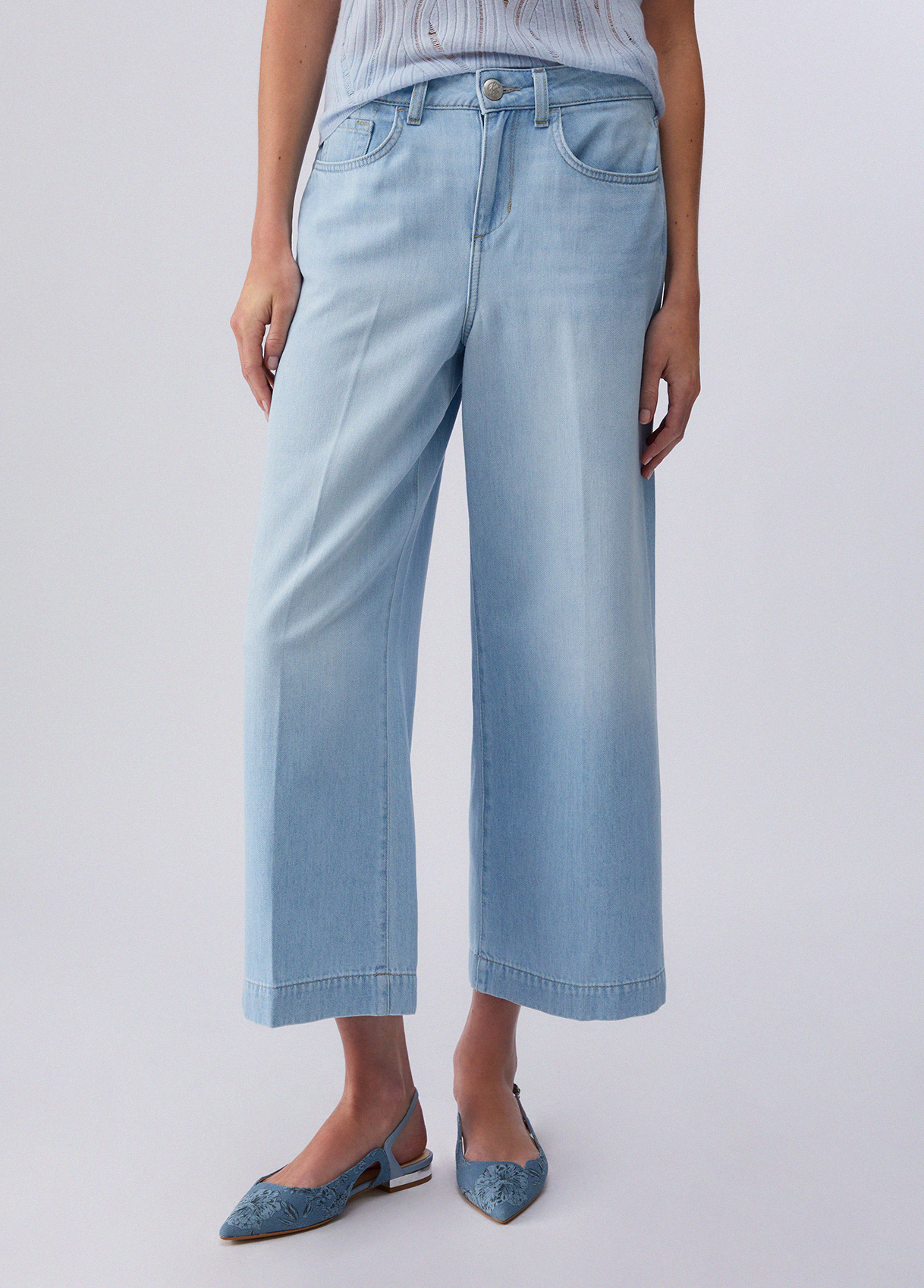 Liu Jo Cropped Flared Jeans