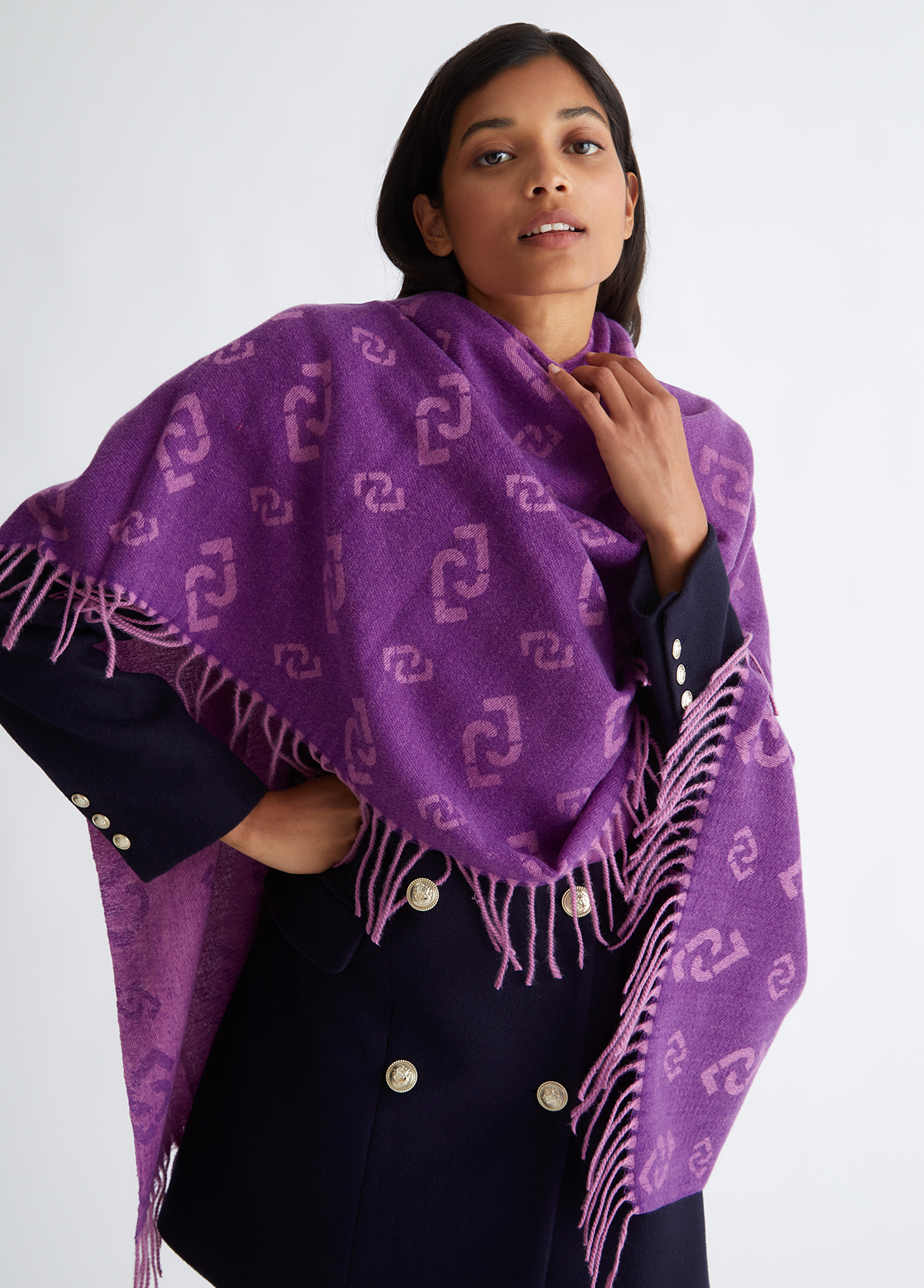 Liujo Poncho Avec Logo