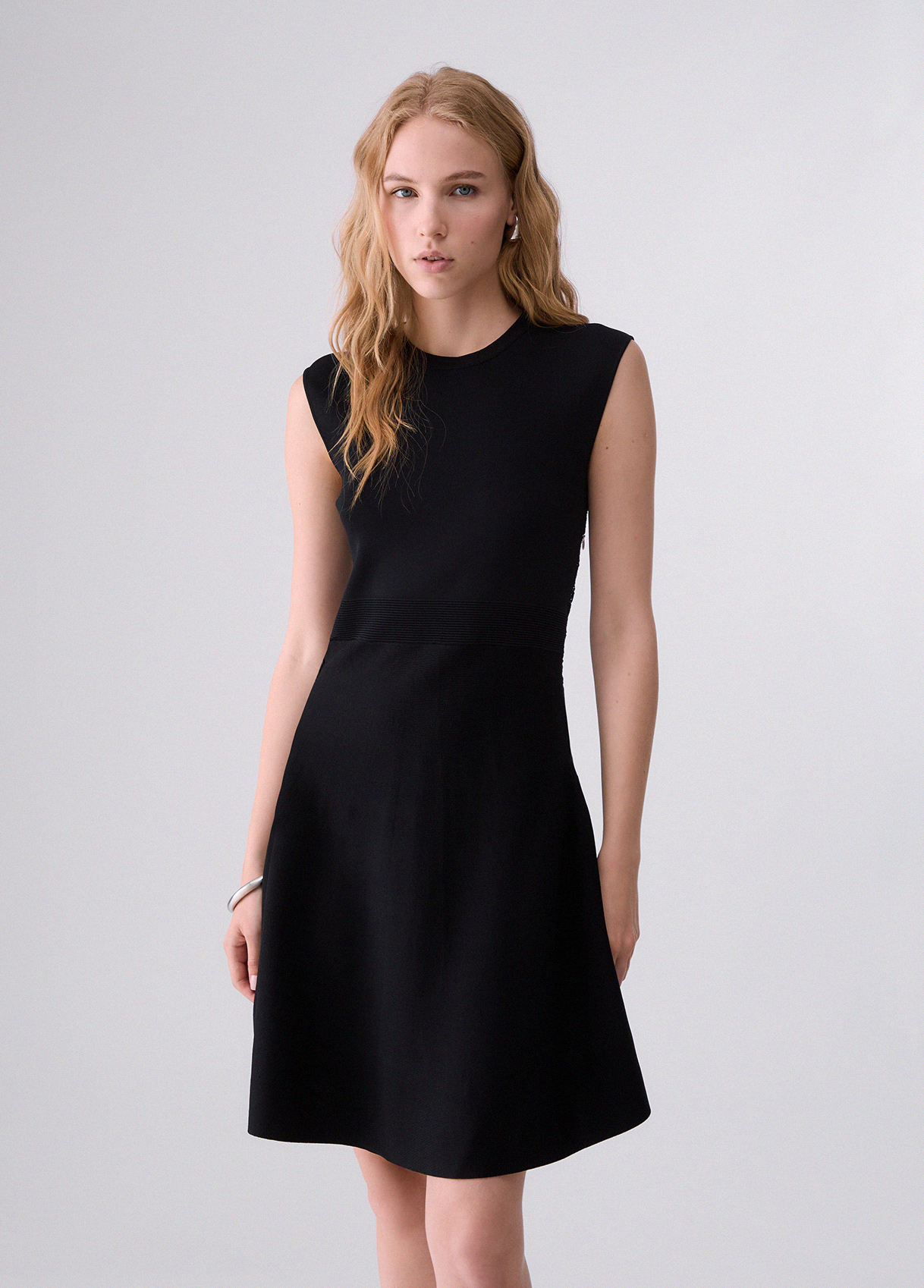 Liu Jo Knit Dress With Lace Detail