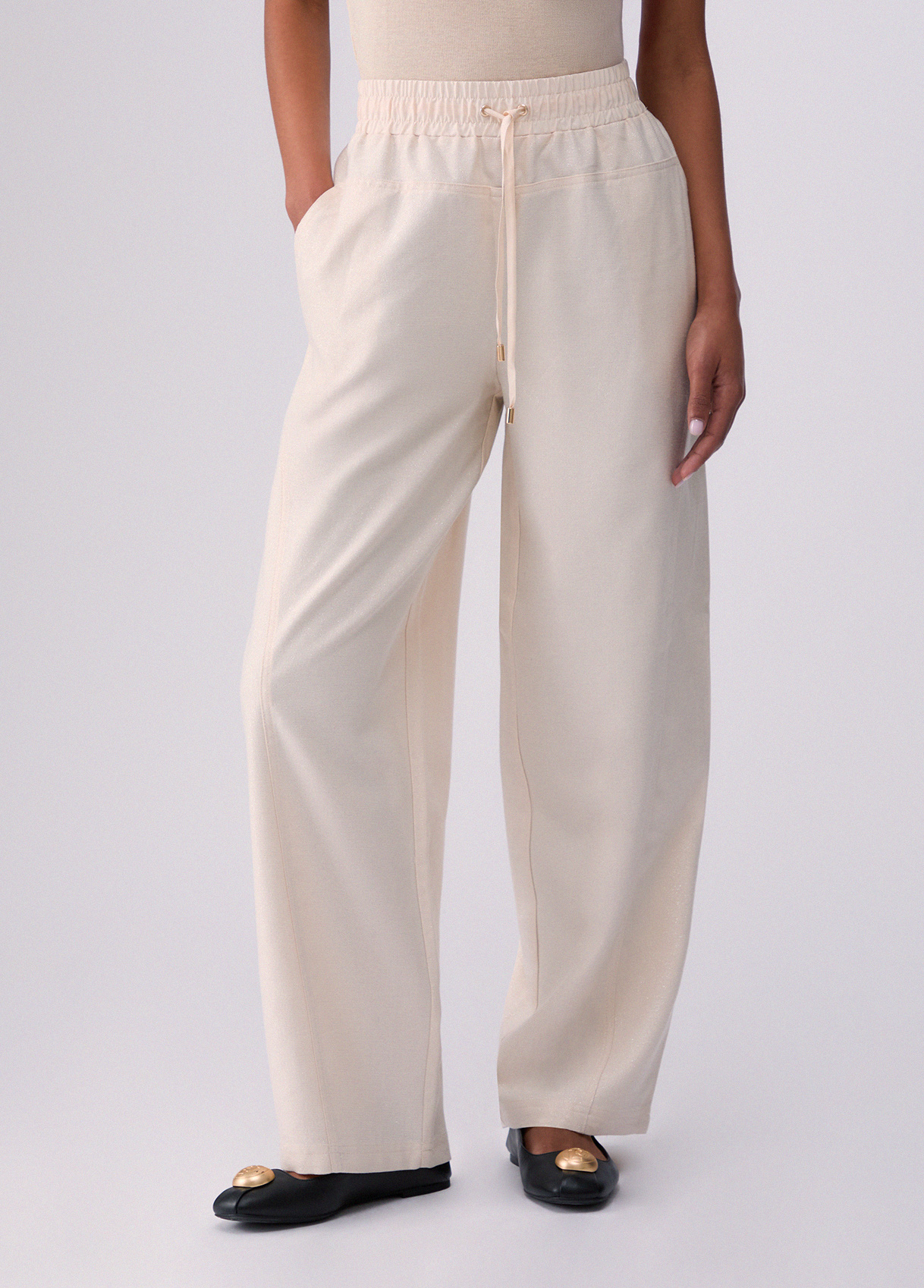 Liu Jo Iridescent Fabric Trousers