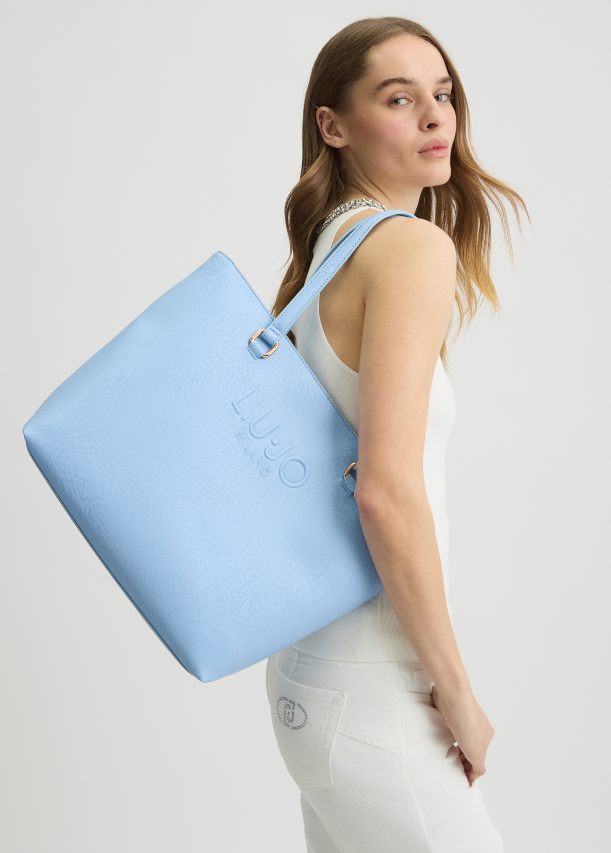 トートバッグ LIU JO Woman Tote bags Blue AA5206E0778 64018 8056255631829---