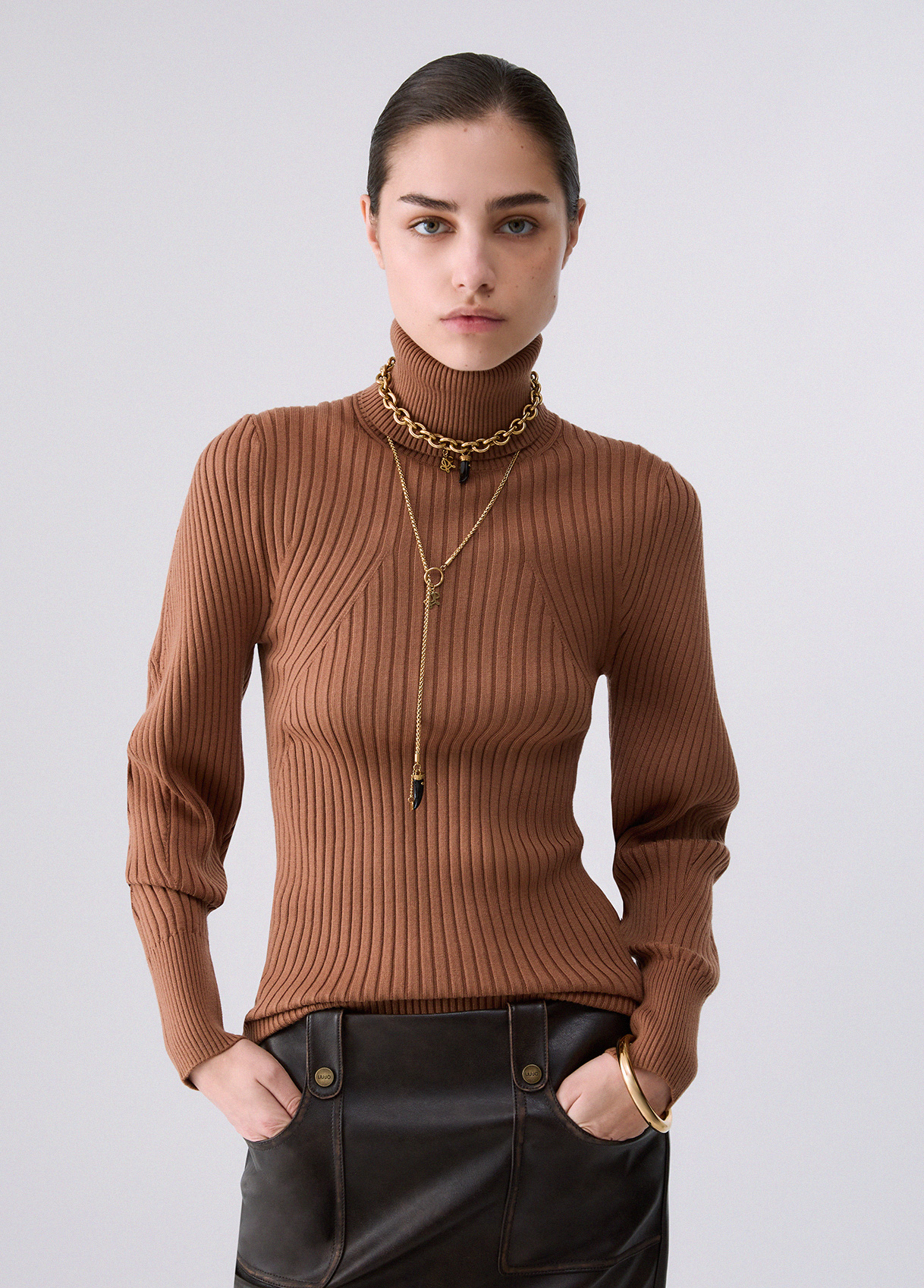 Liu Jo Turtleneck With Balloon Sleeves