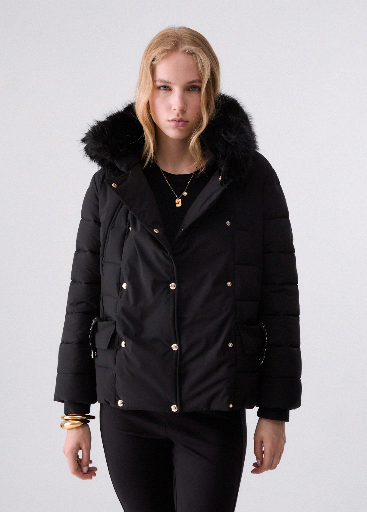 Liu Jo Padded Jacket With Belt