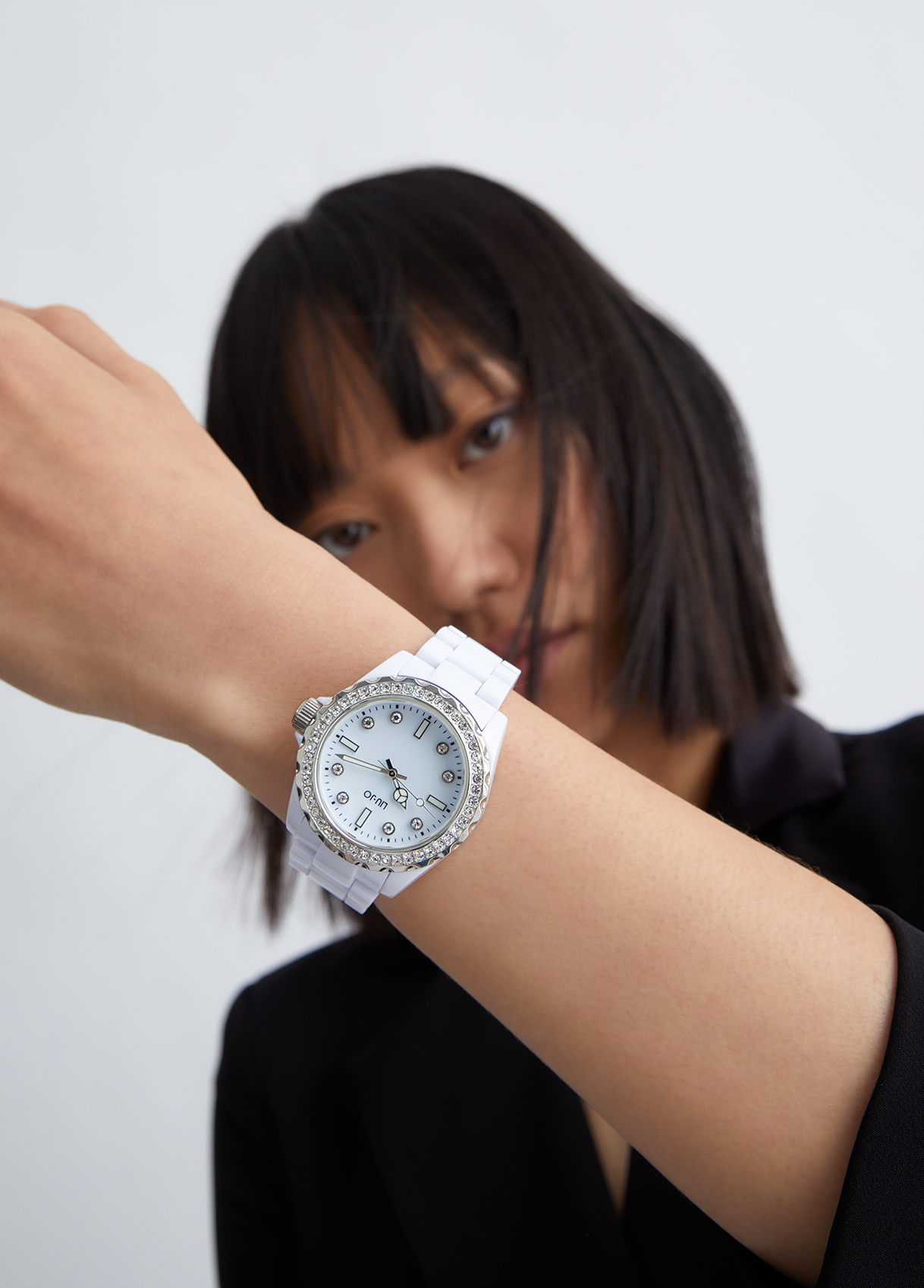 Liujo Montre Blanche En Acier Émaillé