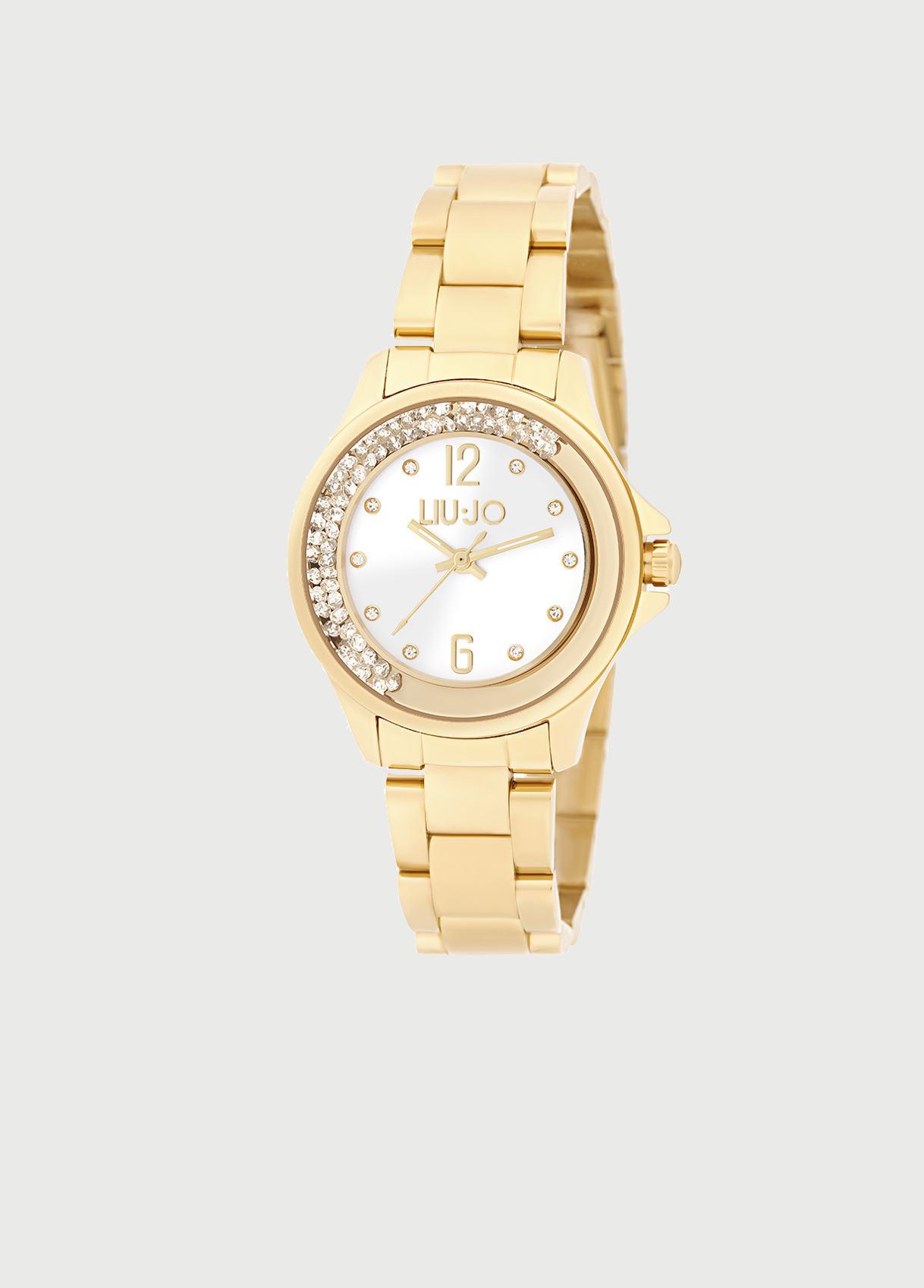 Liu Jo Montre En Acier Avec Strass Liu Jo Montre En Acier Avec Strass