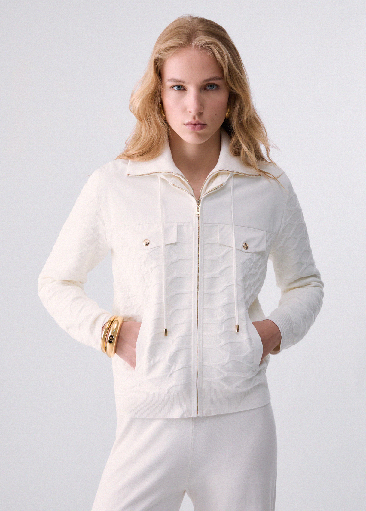 Liu Jo Hooded Zip-up Sweater
