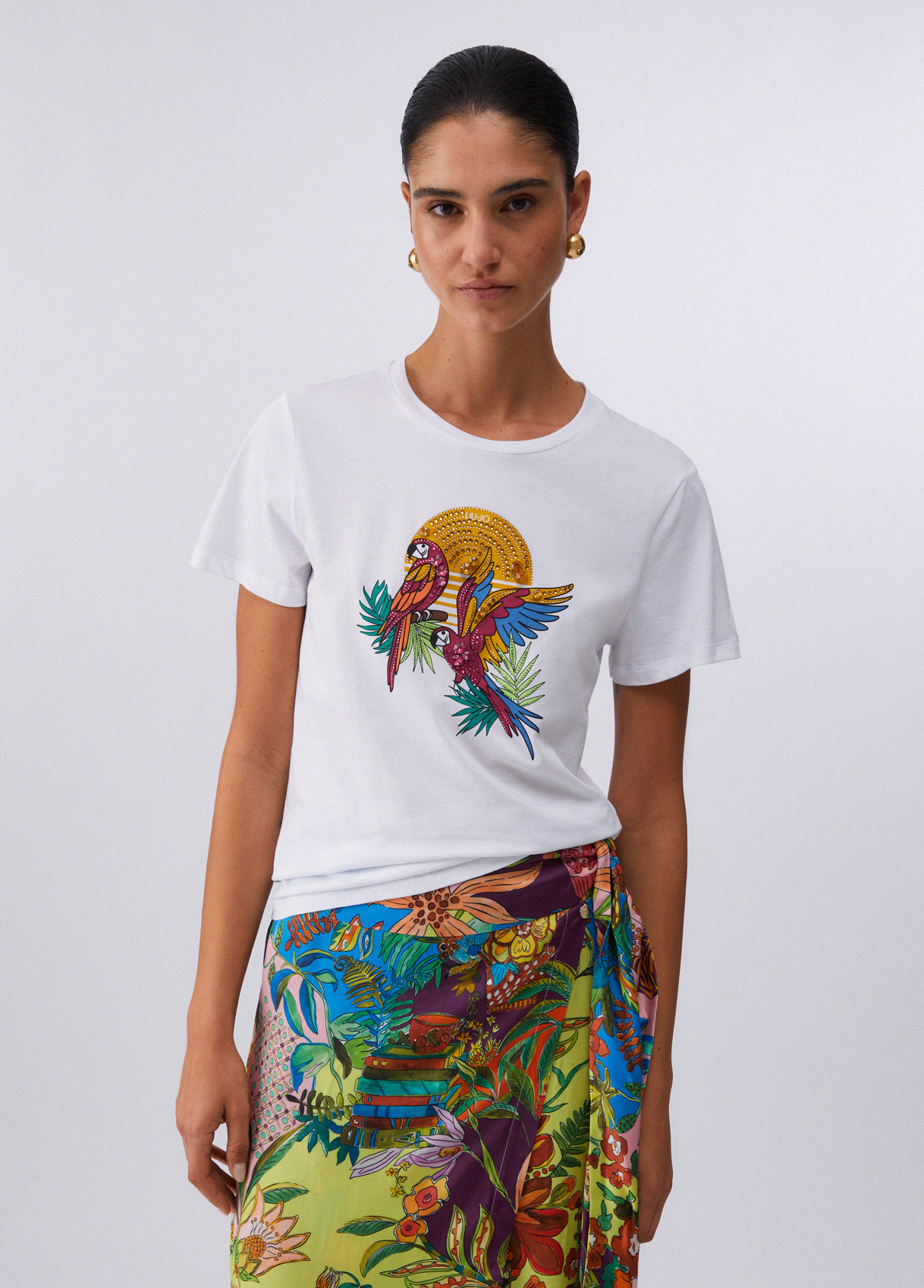 Liu Jo T-shirt With Print And Appliqués