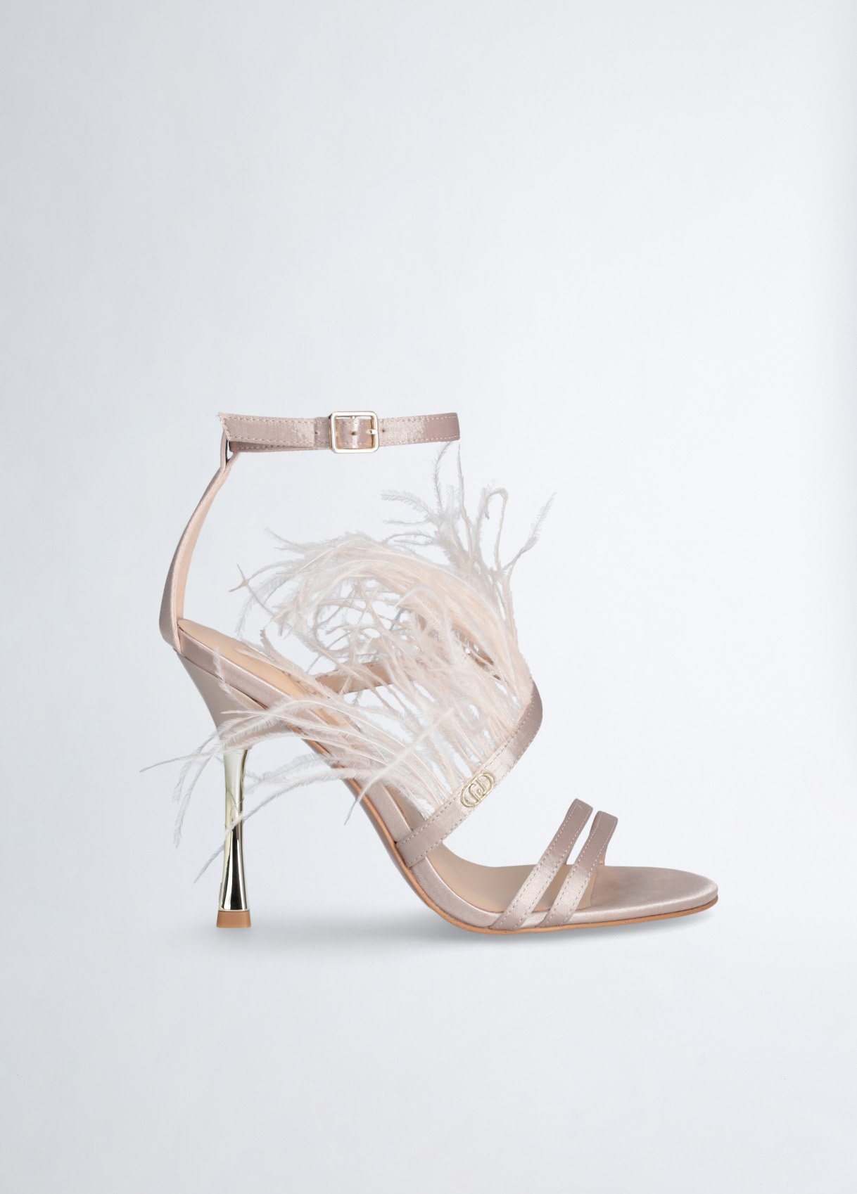 Liu Jo Elegant Sandals With Feathers