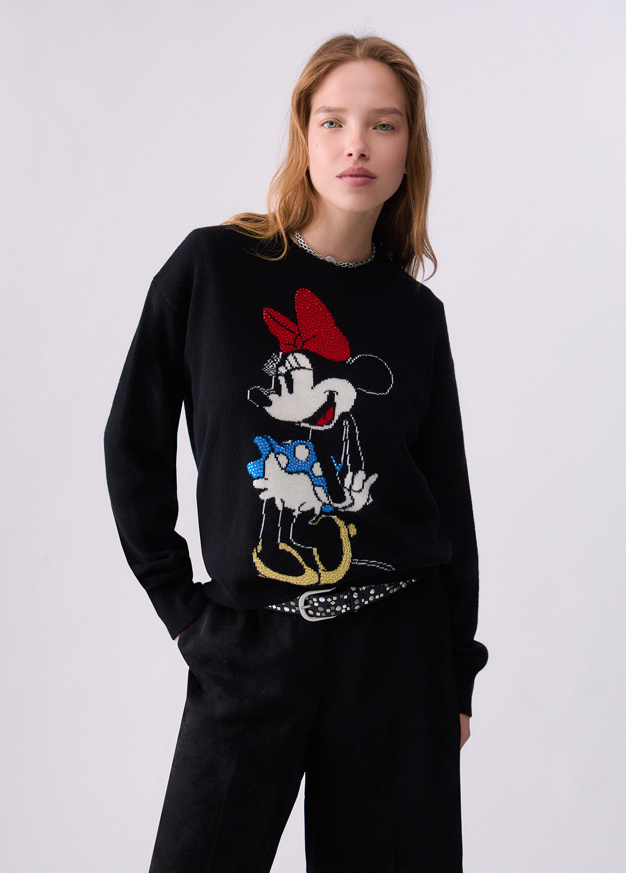 Liu Jo Mrs Mouse Wool Jacquard Sweater