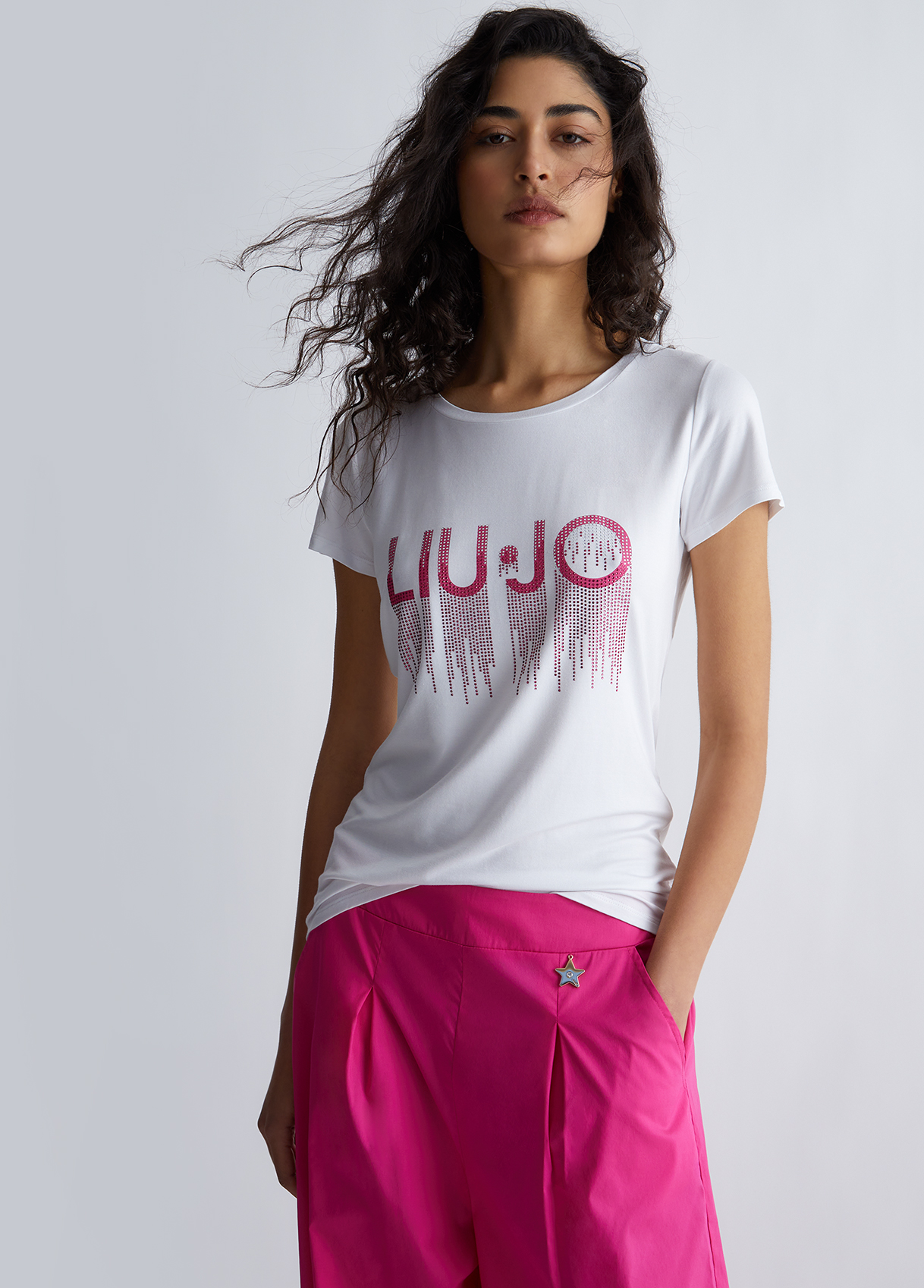 Liujo T-shirt Avec Logo Et Strass