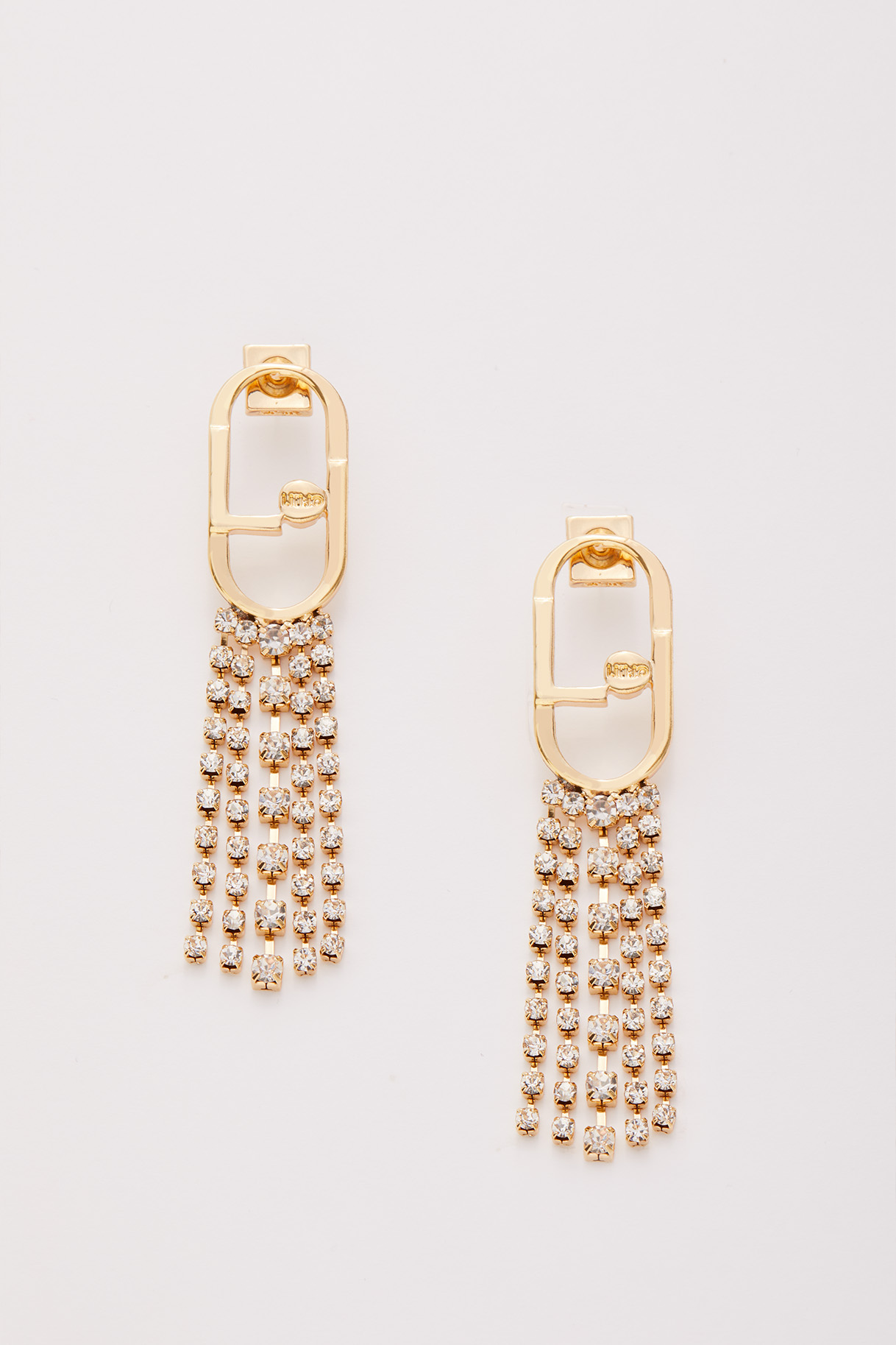 Liujo Boucles D'oreilles À Franges Strassées