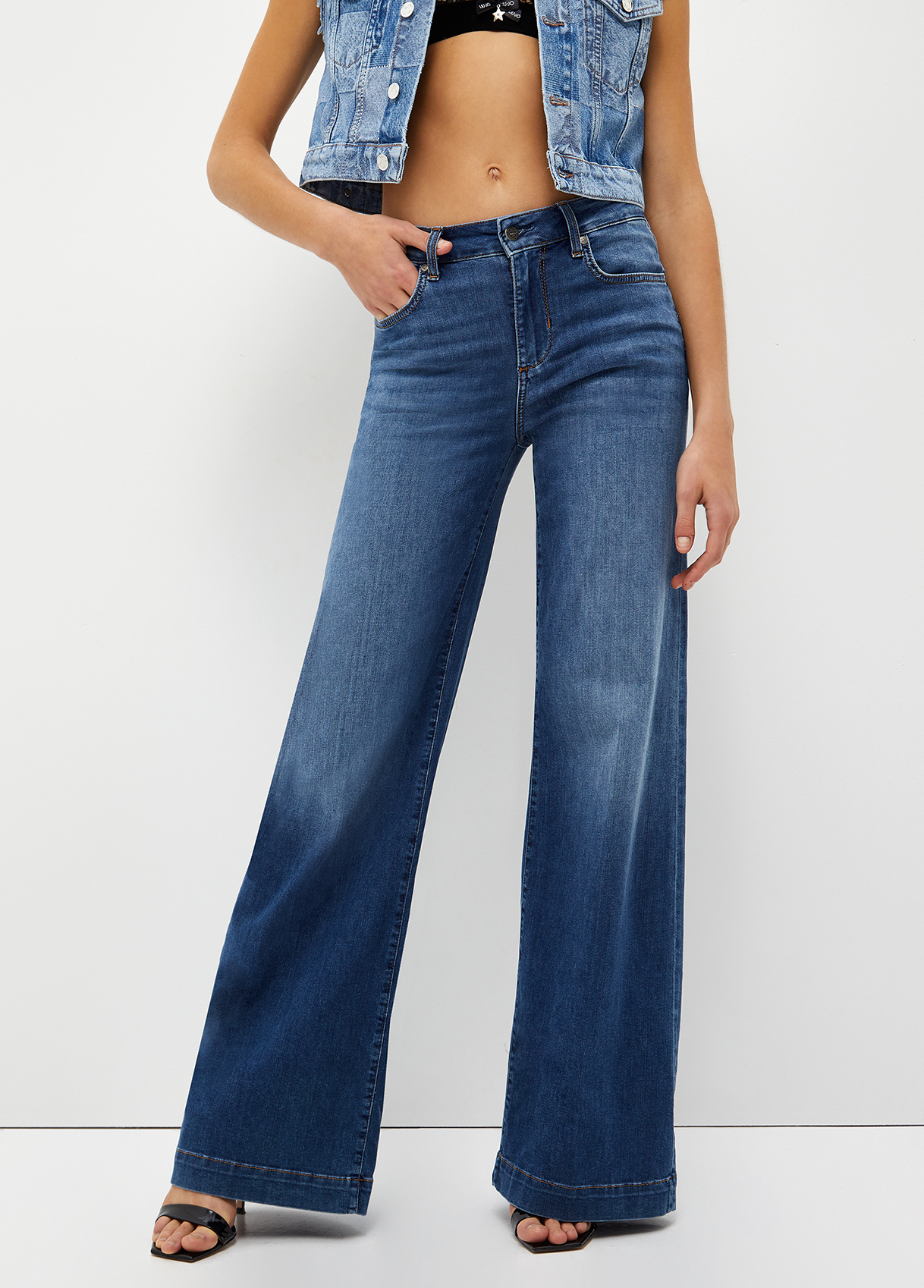 Liujo Jean Évasé Denim Authentic