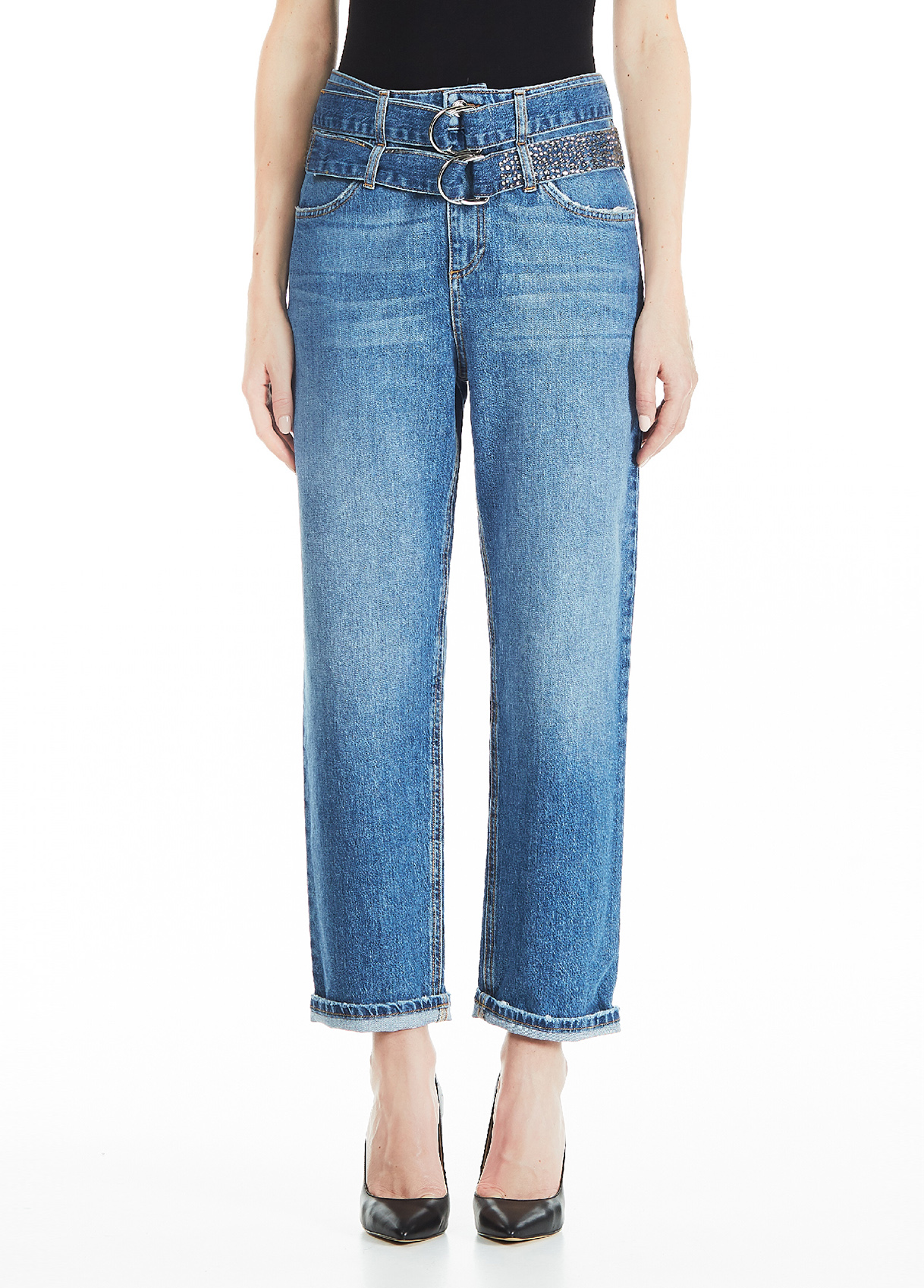 boyfriend jeans with belt