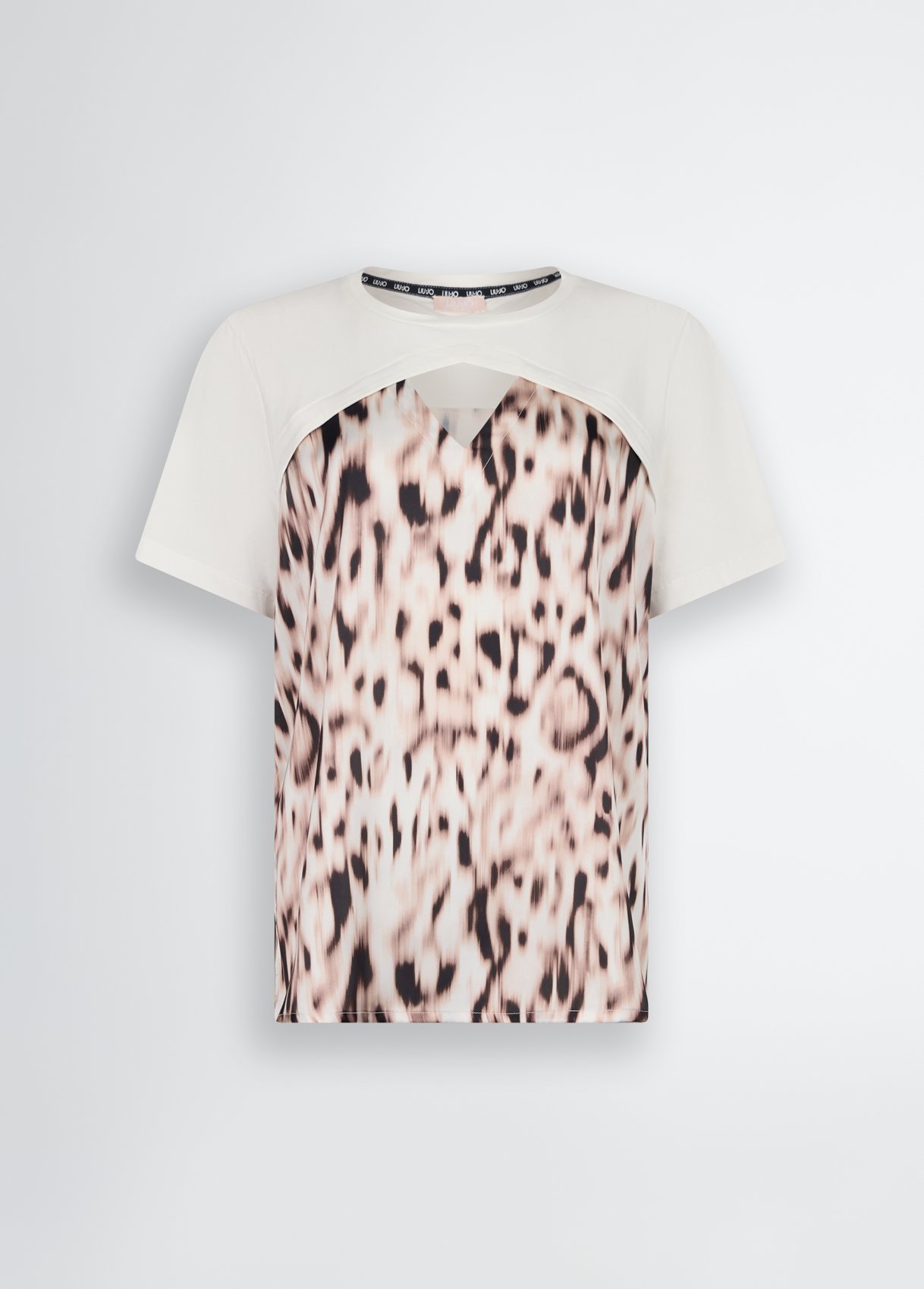 Printed satin T-shirt colour animal print | Liu Jo