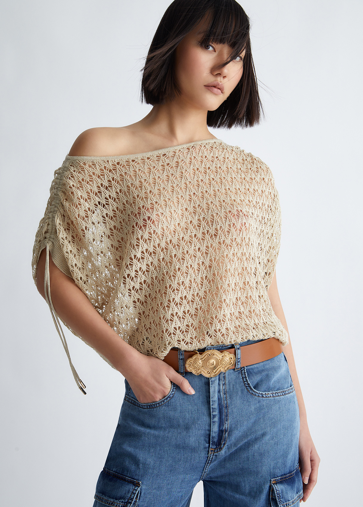 Liujo Ceinture En Tissu Enduit