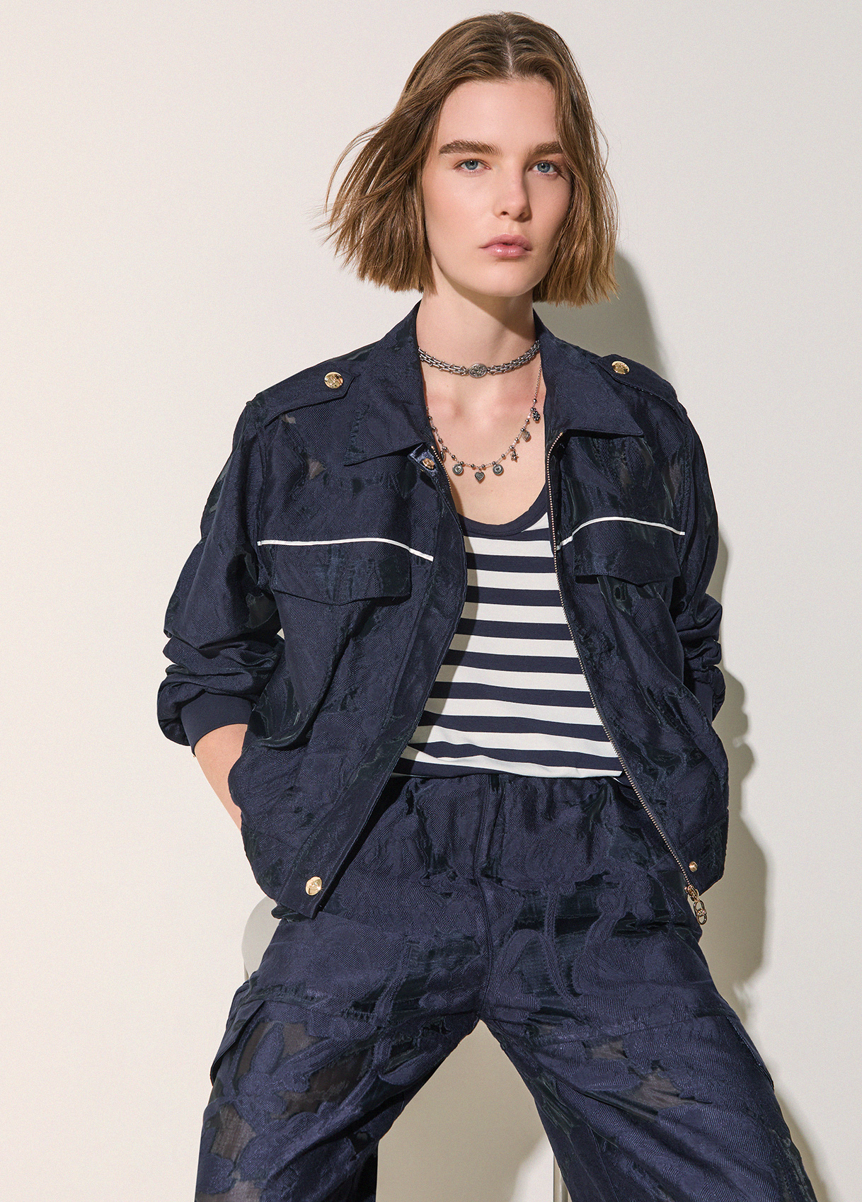 Liu Jo Organza Jacquard Jacket