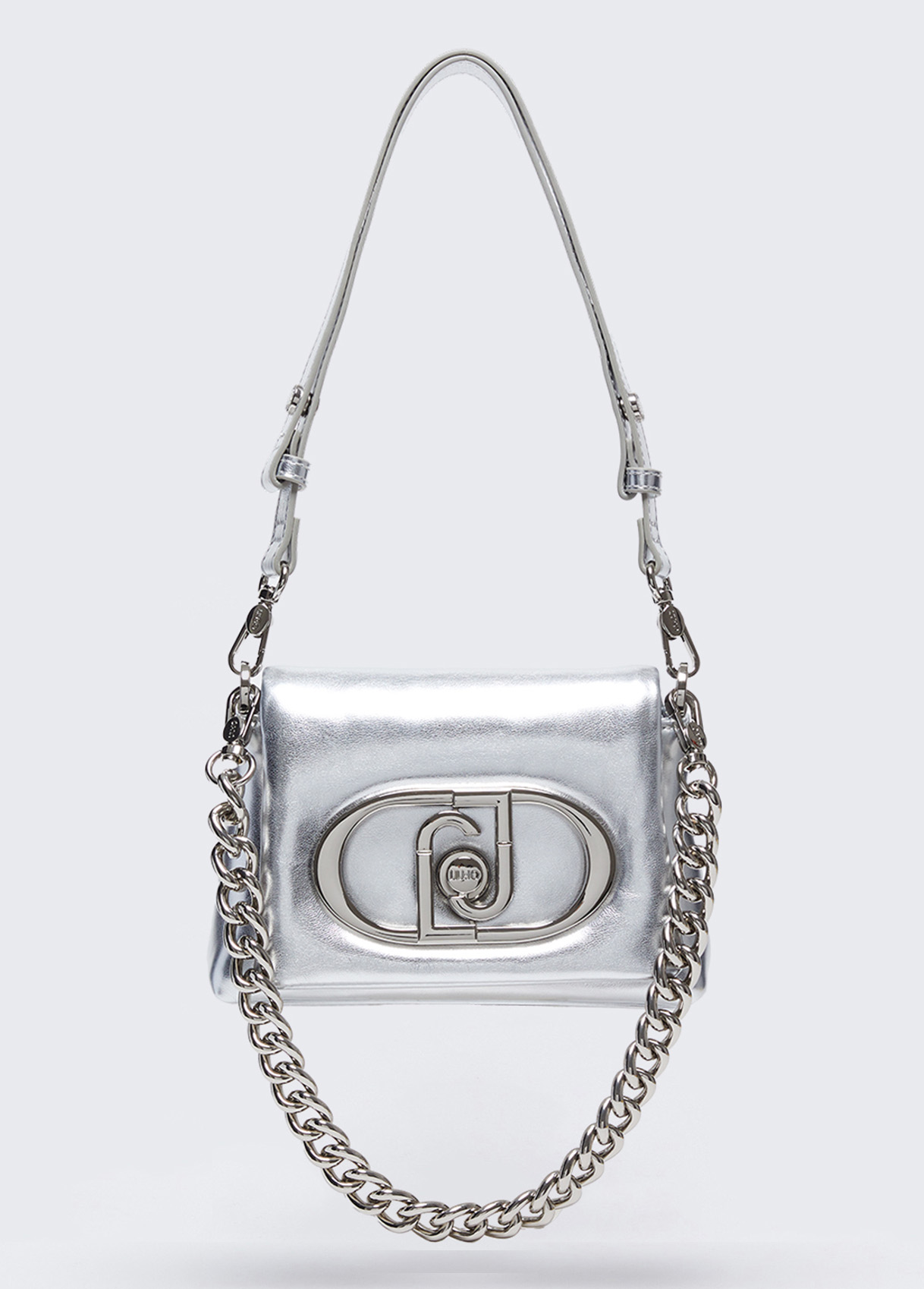 Kleine beschichtete Tasche LaPuffy Farbe Silberfarben | Liu Jo 