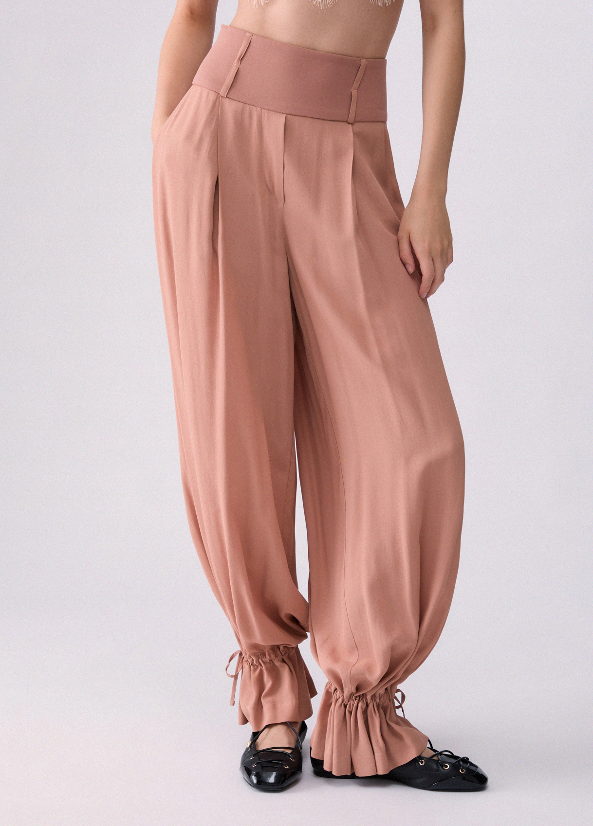 Liu Jo Pantalon Amples Avec Cordon De Serrage